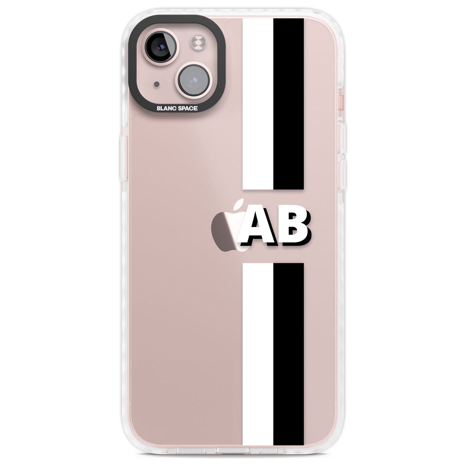 Personalised Clear Text 6E Custom Phone Case iPhone 14 Plus / Impact Case Blanc Space