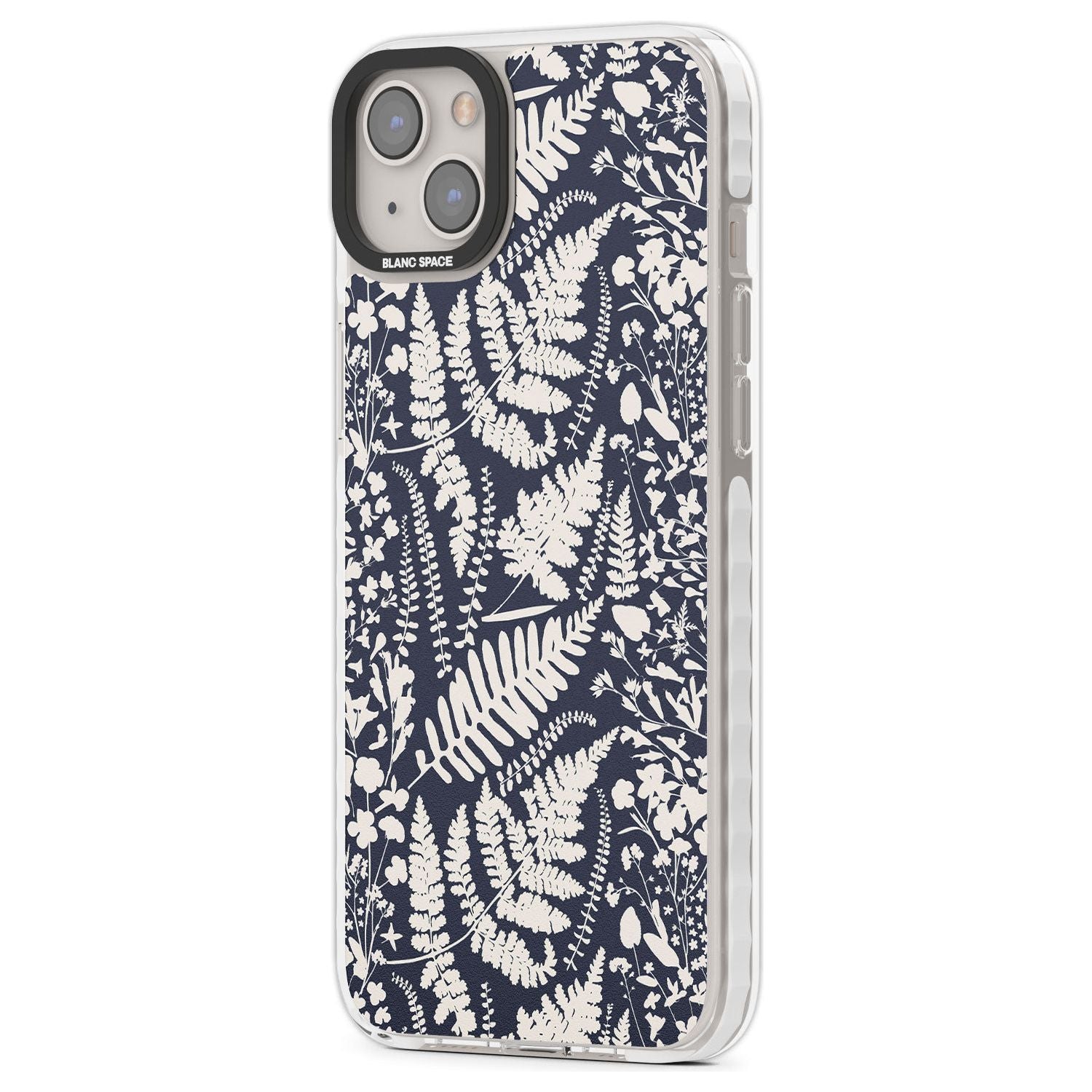 Wildflowers & Ferns On Navy