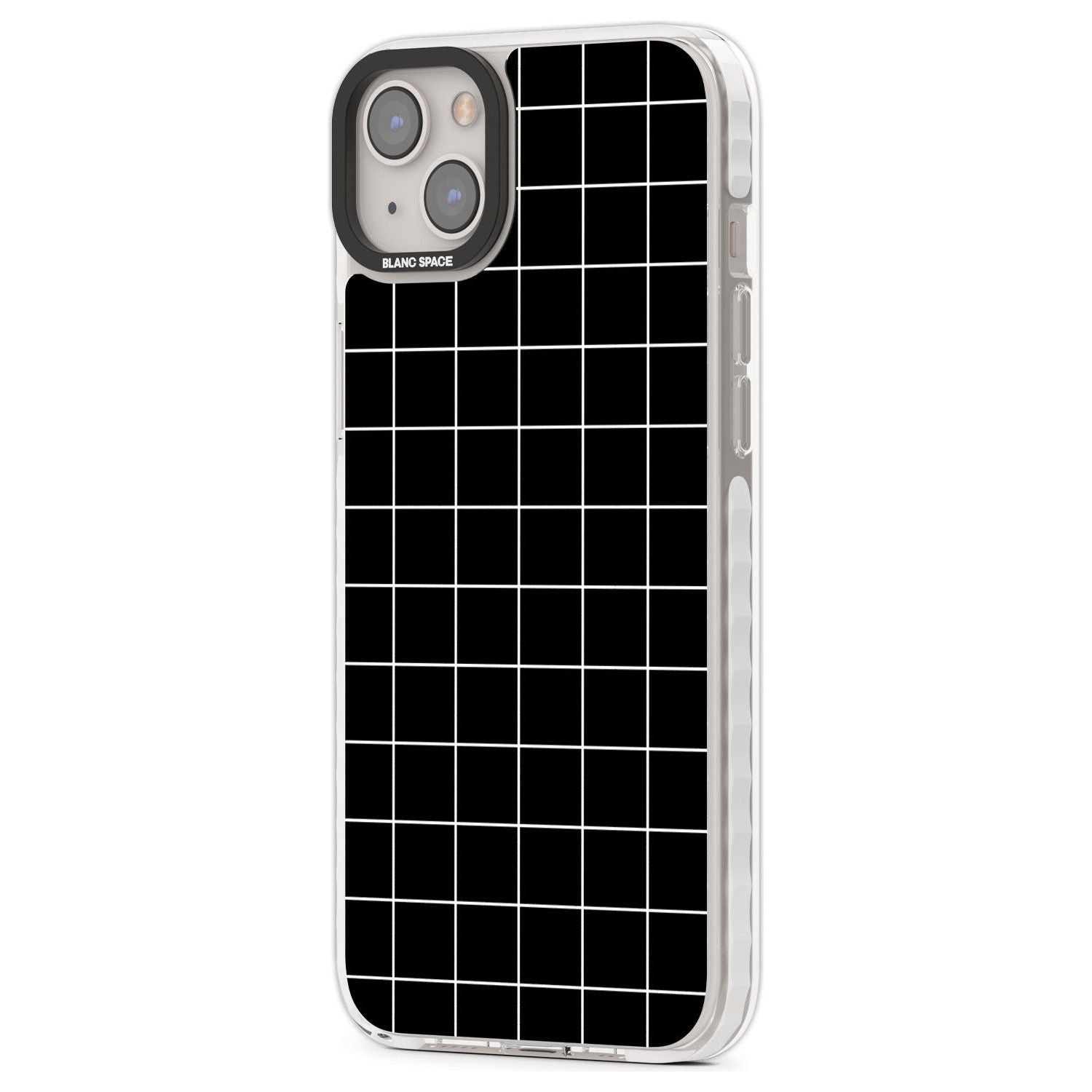 Minimalist Grid Pattern Black
