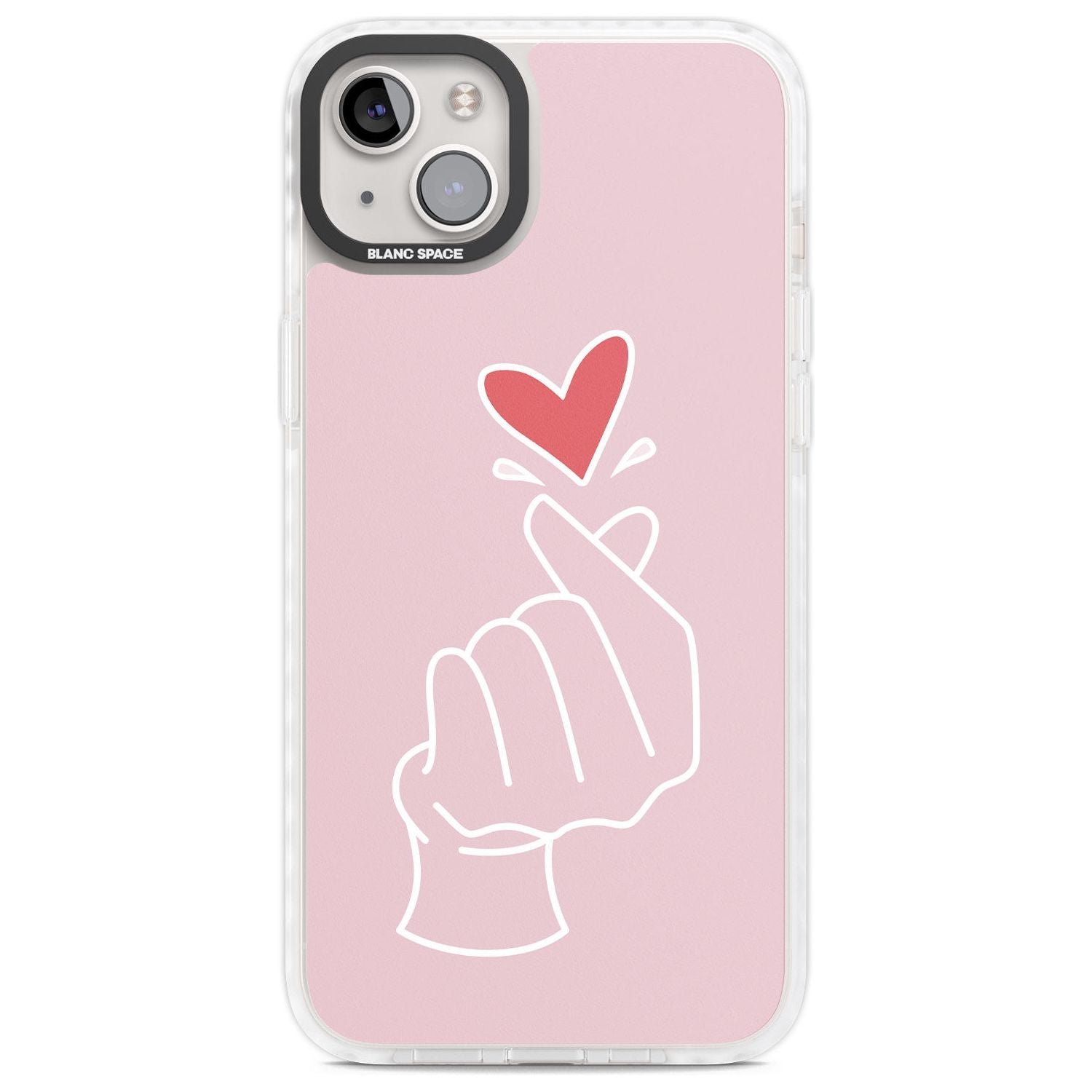 Pink Heart Hand
