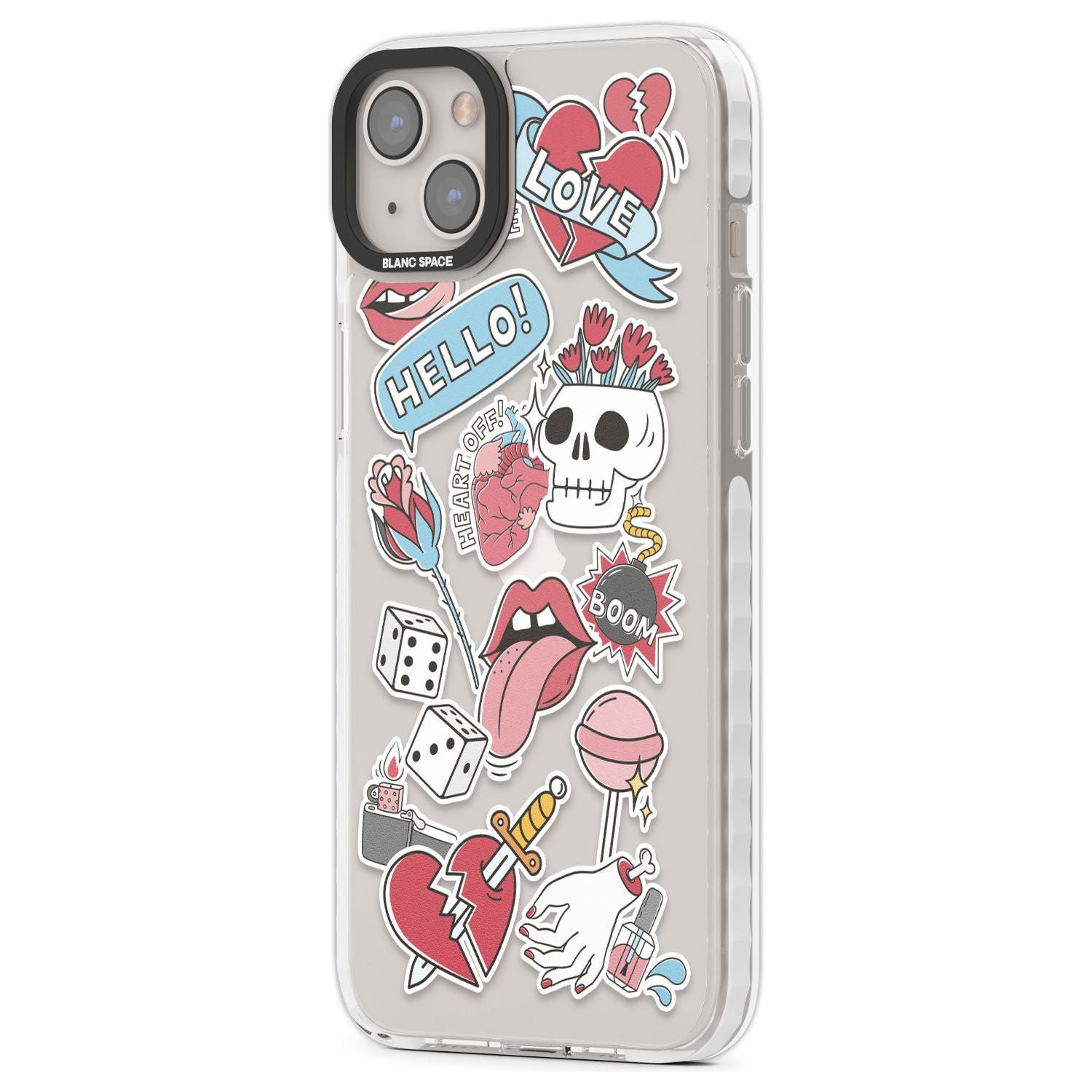 Skull & Flowers Stickers