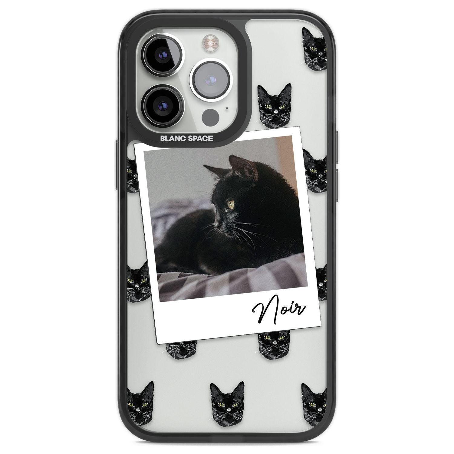 Personalised Bombay Cat Photo Custom Phone Case iPhone 13 Pro / Black Impact Case,iPhone 14 Pro / Black Impact Case,iPhone 15 Pro Max / Black Impact Case,iPhone 15 Pro / Black Impact Case Blanc Space