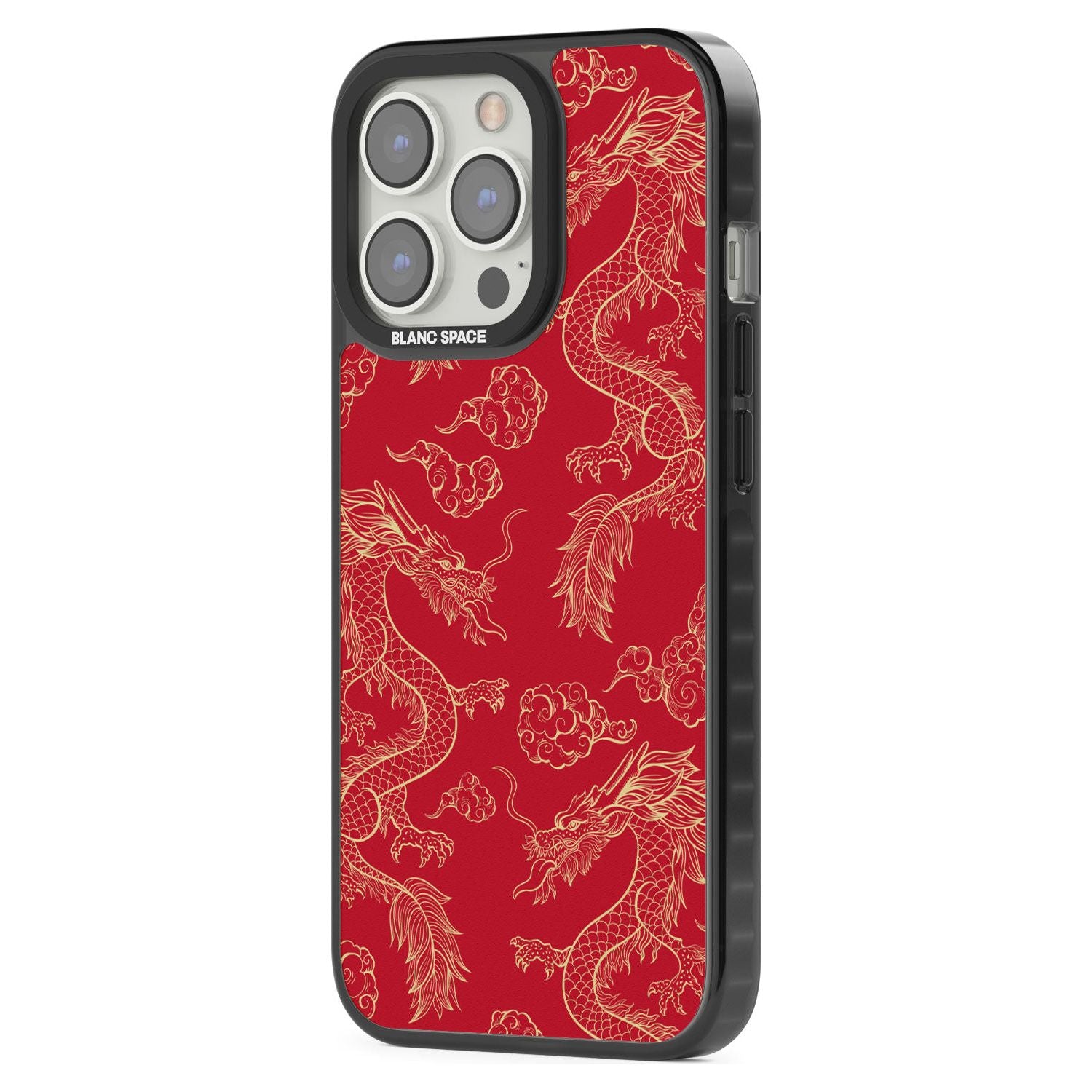 Red And Gold Dragon Pattern