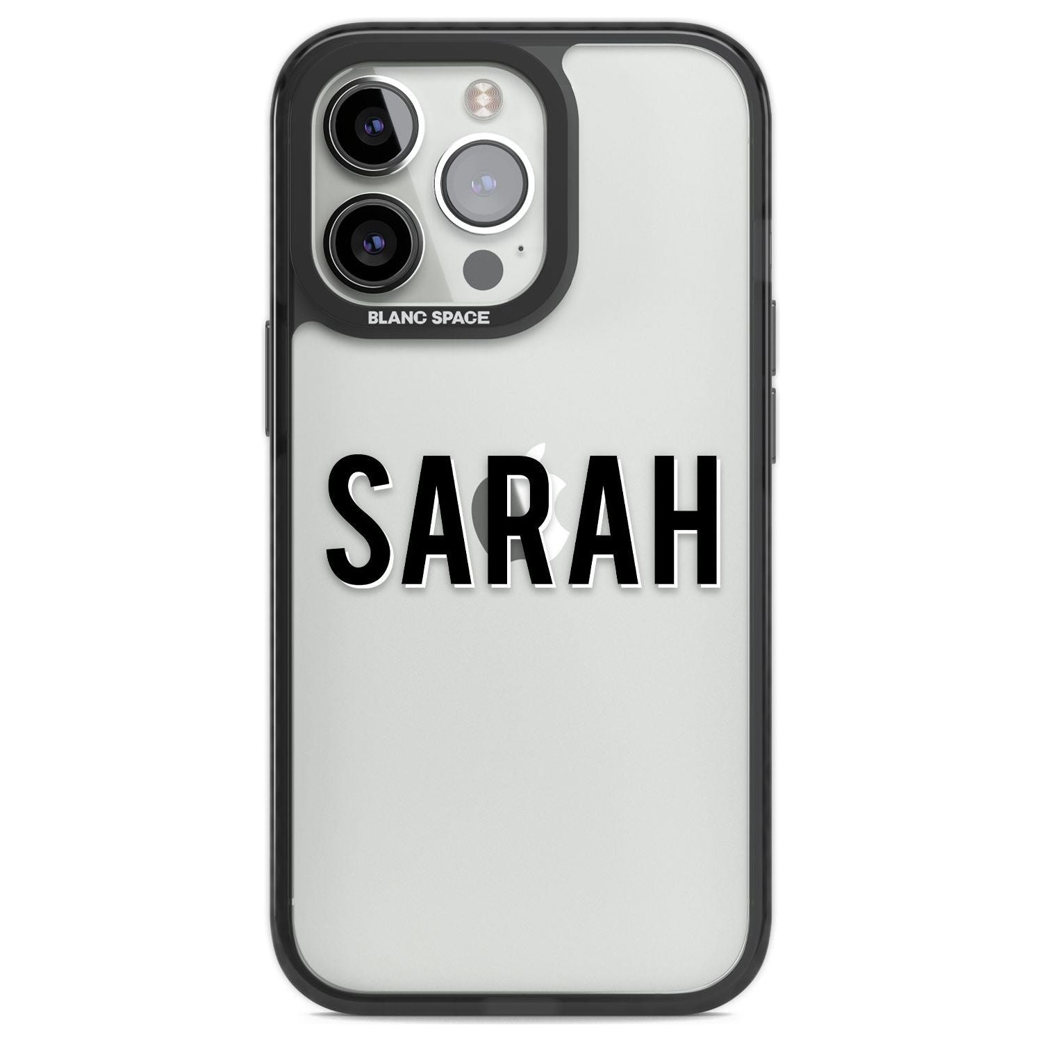 Personalised Clear Text 1A Custom Phone Case iPhone 13 Pro / Black Impact Case,iPhone 14 Pro / Black Impact Case,iPhone 15 Pro Max / Black Impact Case,iPhone 15 Pro / Black Impact Case Blanc Space