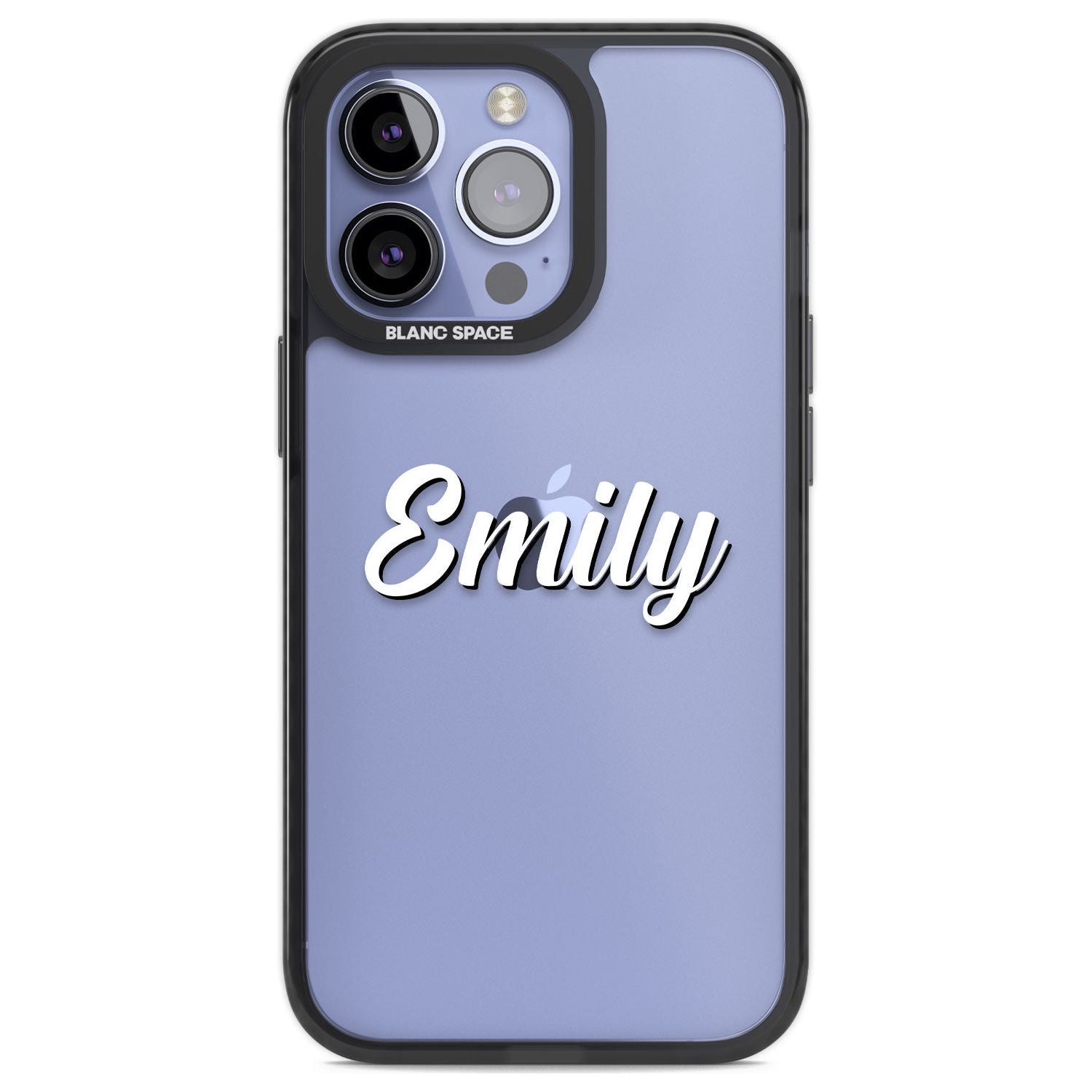 Personalised Clear Text 1B Custom Phone Case iPhone 13 Pro / Black Impact Case,iPhone 14 Pro / Black Impact Case,iPhone 15 Pro Max / Black Impact Case,iPhone 15 Pro / Black Impact Case Blanc Space