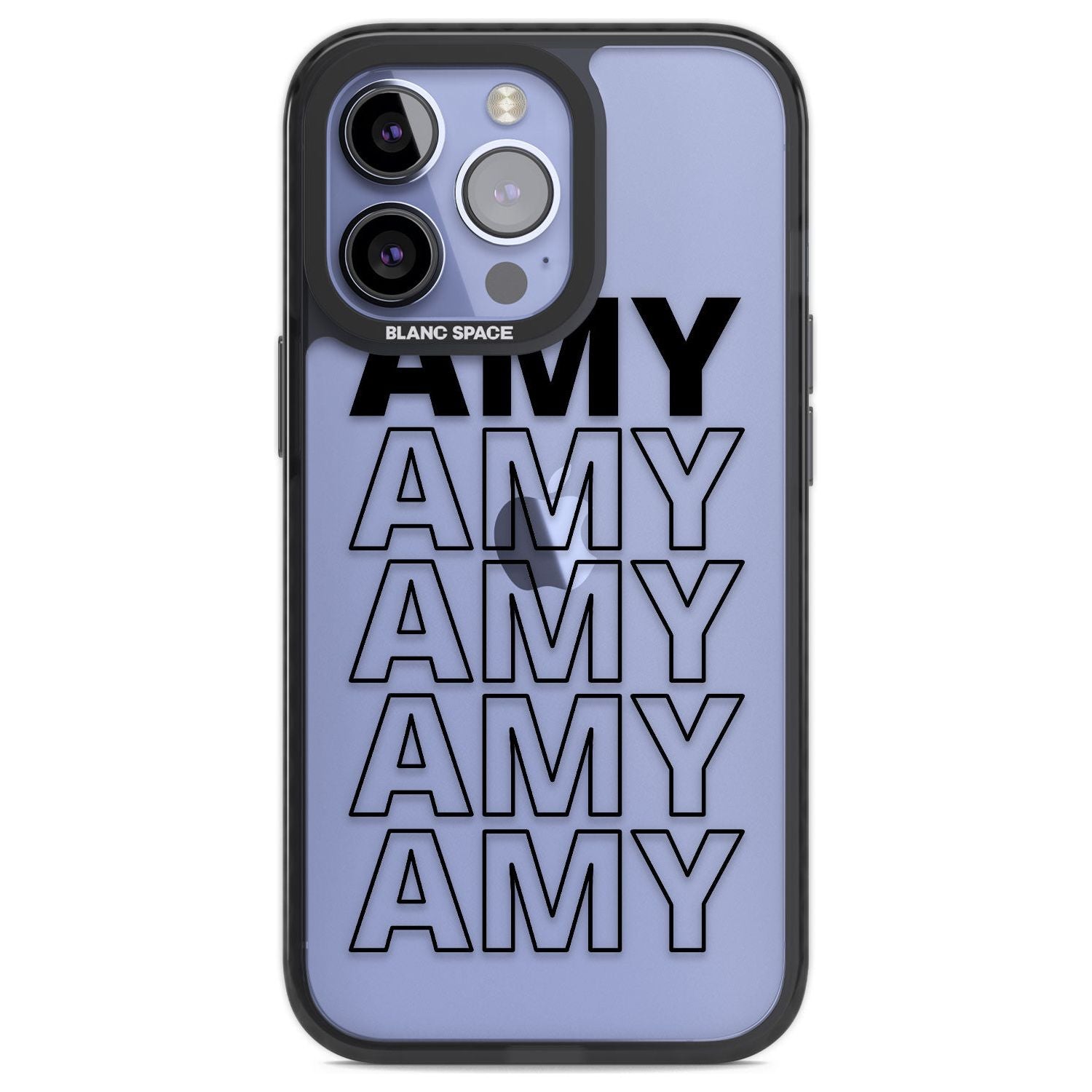 Personalised Clear Text 5A Custom Phone Case iPhone 13 Pro / Black Impact Case,iPhone 14 Pro / Black Impact Case,iPhone 15 Pro Max / Black Impact Case,iPhone 15 Pro / Black Impact Case Blanc Space