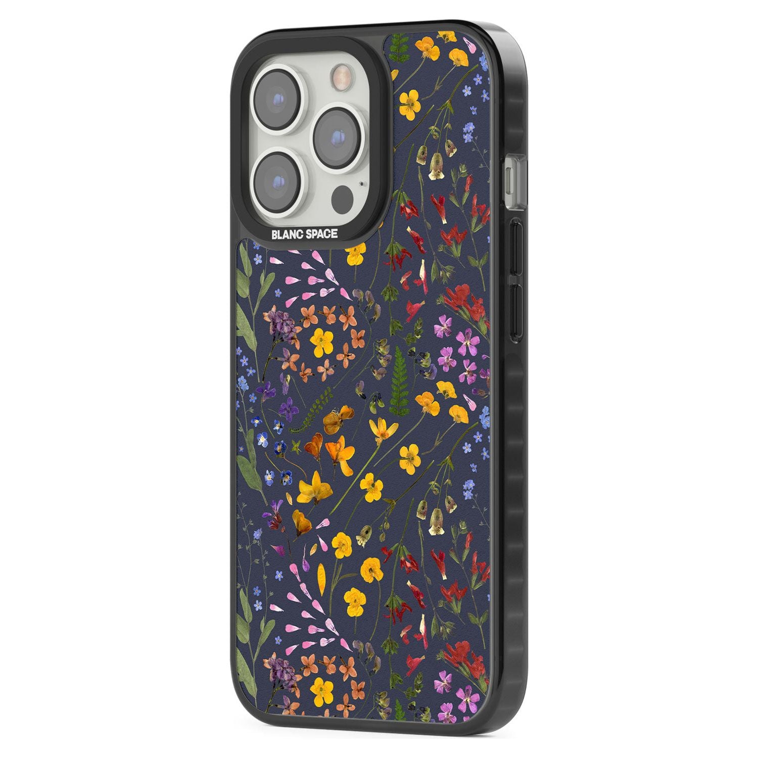 Wildflower Leaves Cluster Navy