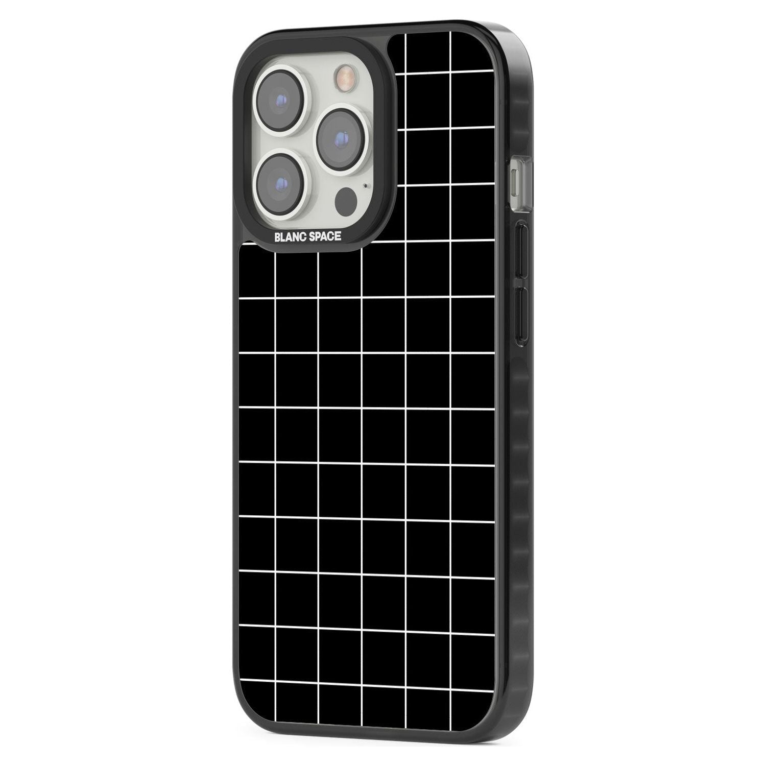 Minimalist Grid Pattern Black