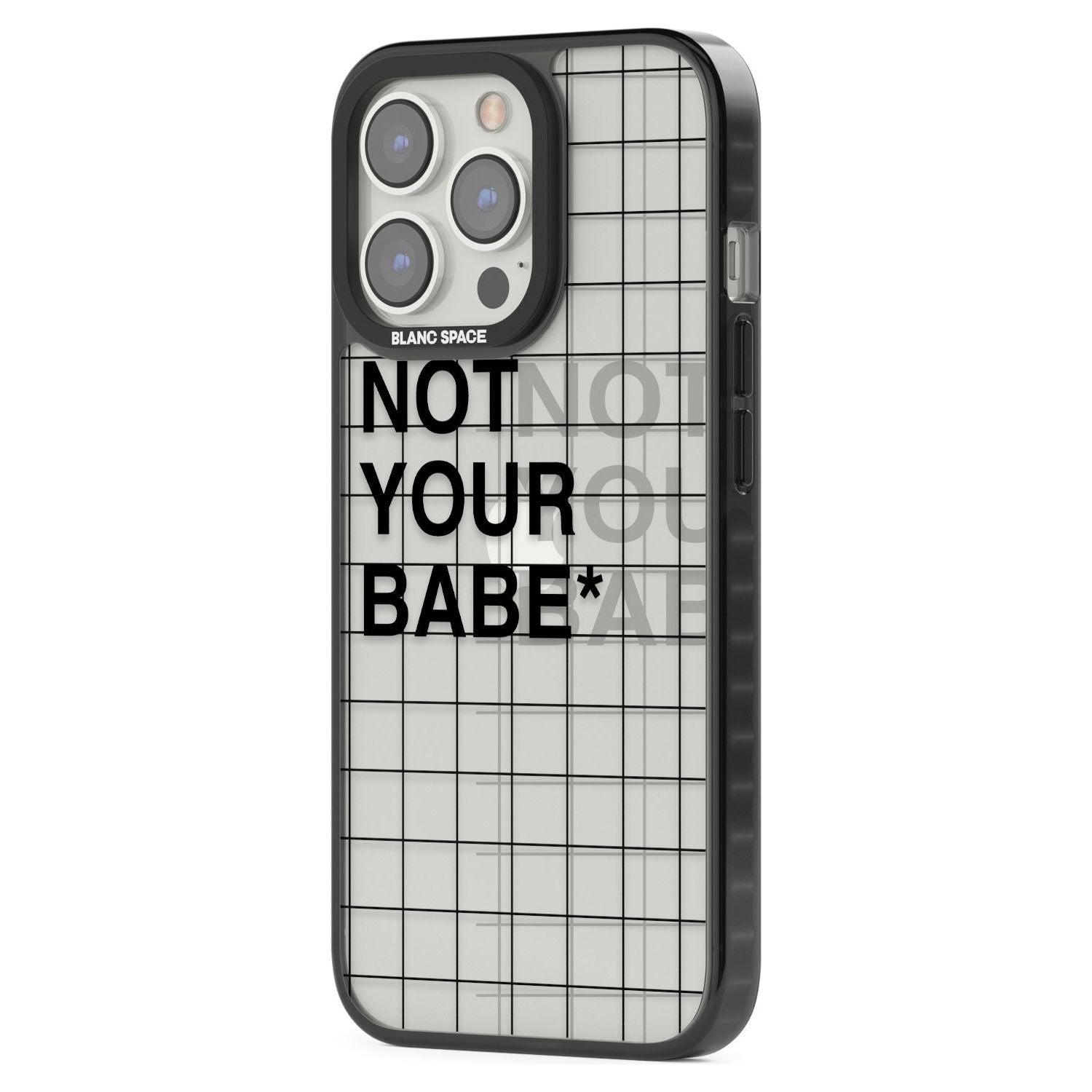 Grid Pattern Not Your Babe Phone Case iPhone 15 Pro Max / Black Impact Case,iPhone 15 Plus / Black Impact Case,iPhone 15 Pro / Black Impact Case,iPhone 15 / Black Impact Case,iPhone 15 Pro Max / Impact Case,iPhone 15 Plus / Impact Case,iPhone 15 Pro / Impact Case,iPhone 15 / Impact Case,iPhone 15 Pro Max / Magsafe Black Impact Case,iPhone 15 Plus / Magsafe Black Impact Case,iPhone 15 Pro / Magsafe Black Impact Case,iPhone 15 / Magsafe Black Impact Case,iPhone 14 Pro Max / Black Impact Case,iPhone 14 Plus /