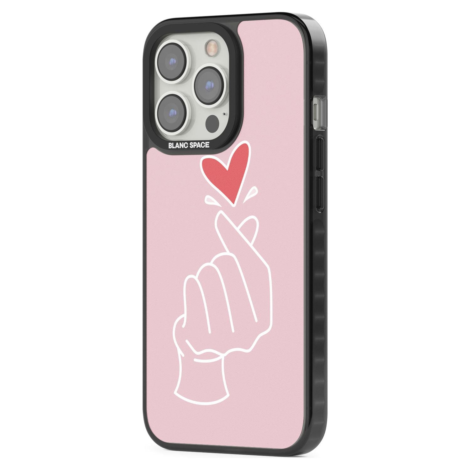 Pink Heart Hand