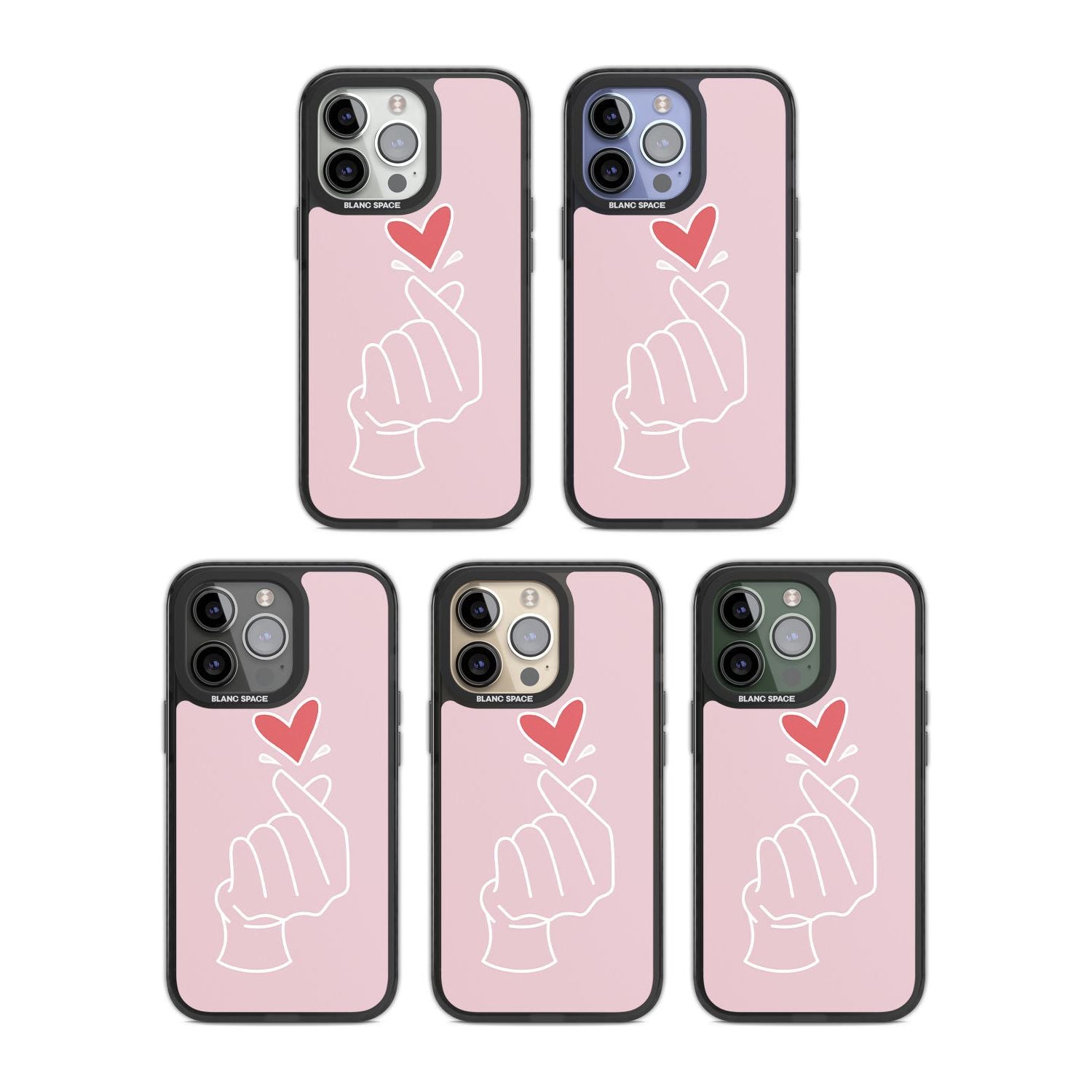 Pink Heart Hand