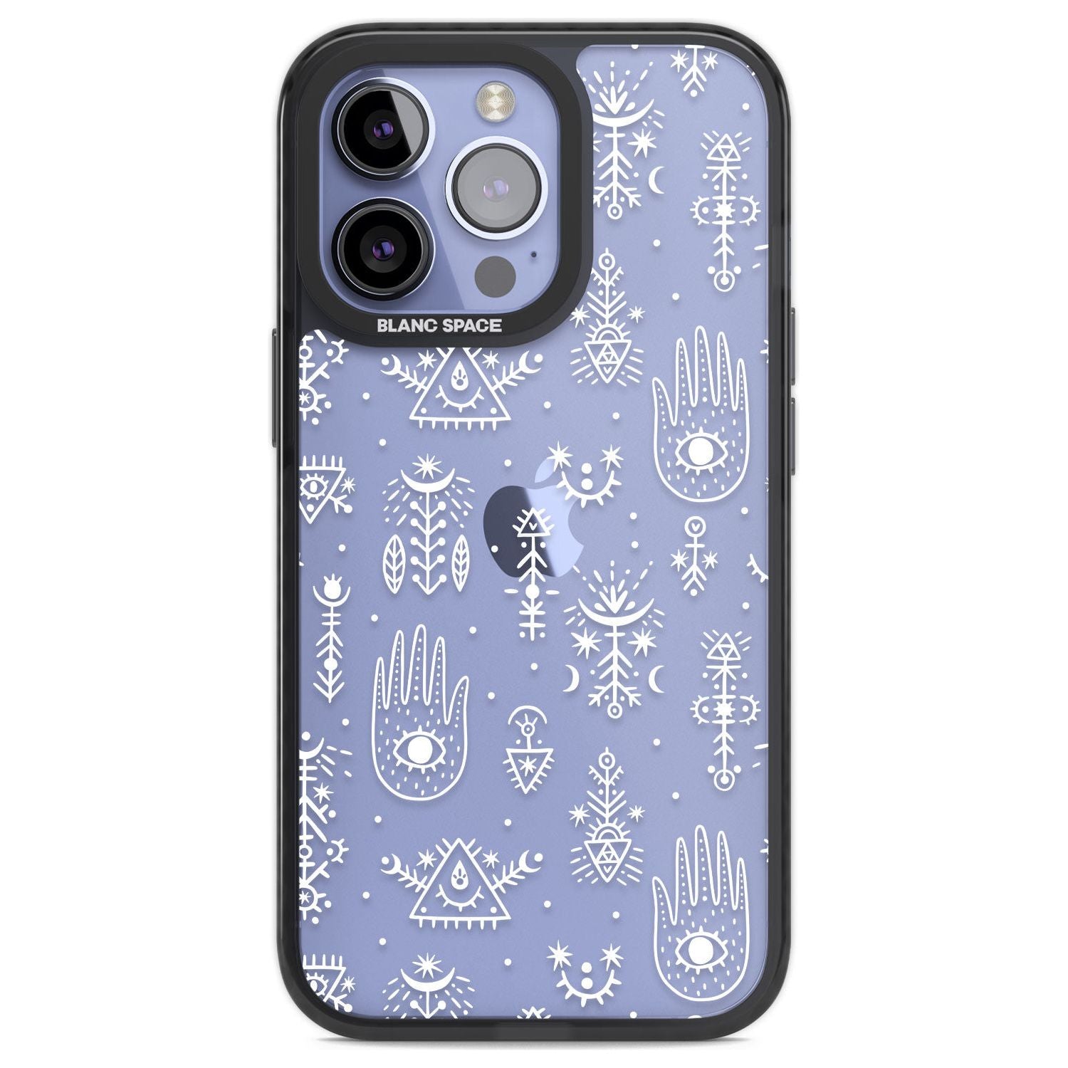 Black Tribal Palms Phone Case iPhone 13 Pro / Black Impact Case,iPhone 14 Pro / Black Impact Case,iPhone 15 Pro Max / Black Impact Case,iPhone 15 Pro / Black Impact Case Blanc Space