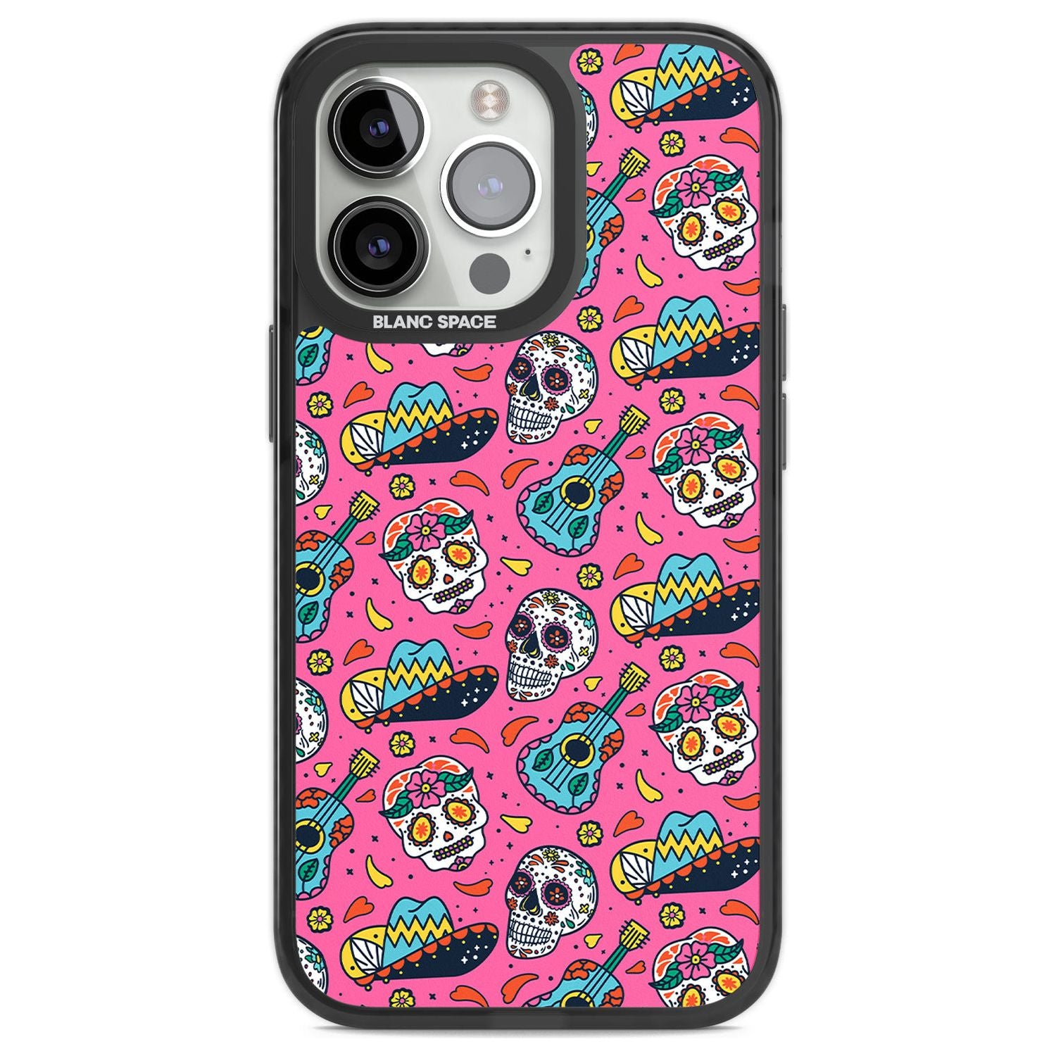 Pink Day Of The Dead Pattern