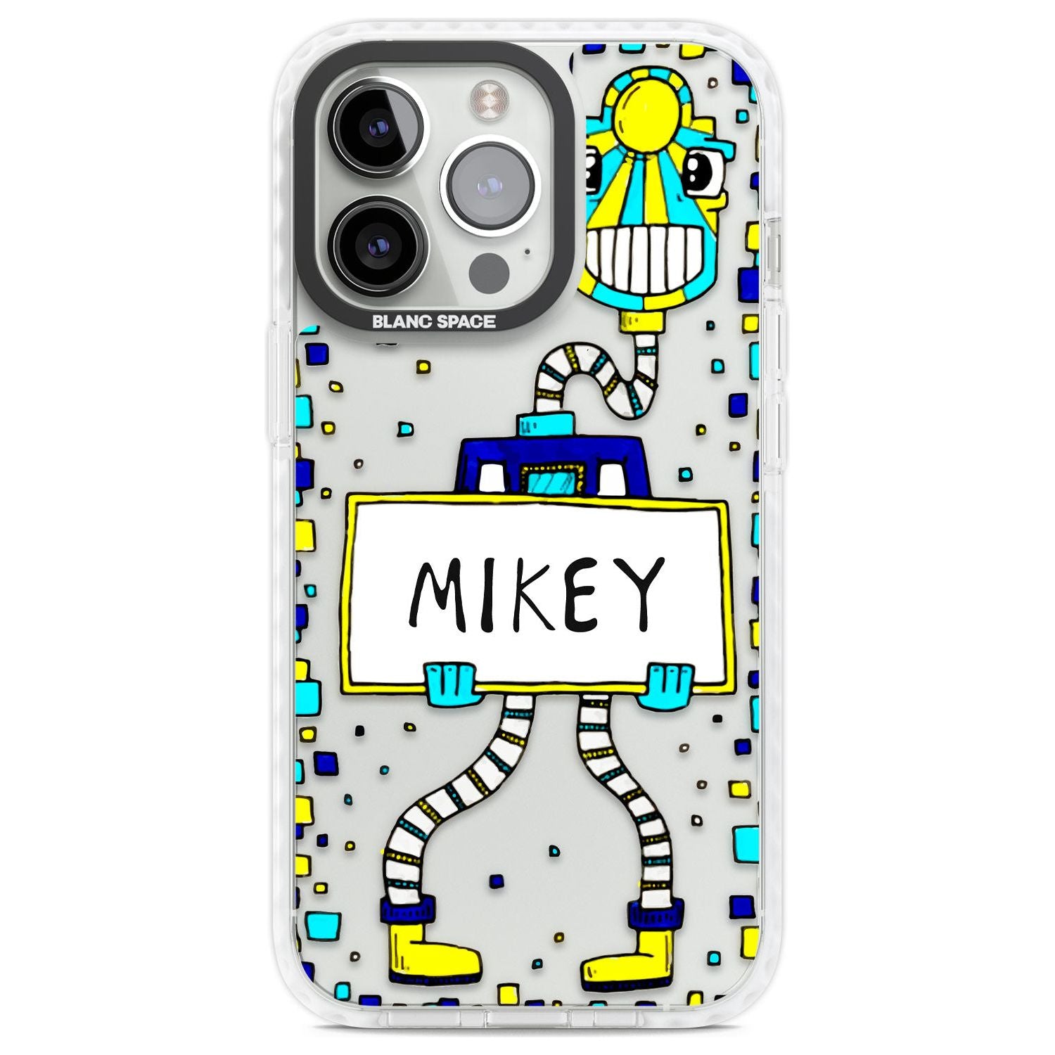 Personalised Tubes Guy Custom Phone Case iPhone 13 Pro / Impact Case,iPhone 14 Pro / Impact Case,iPhone 15 Pro Max / Impact Case,iPhone 15 Pro / Impact Case Blanc Space