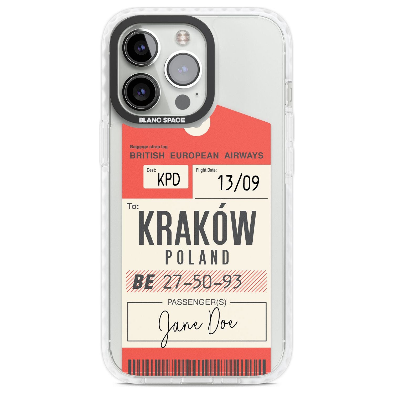 Personalised Vintage BEA Luggage Tag Custom Phone Case iPhone 13 Pro / Impact Case,iPhone 14 Pro / Impact Case,iPhone 15 Pro Max / Impact Case,iPhone 15 Plus / Impact Case,iPhone 15 Pro / Impact Case,iPhone 15 / Impact Case Blanc Space