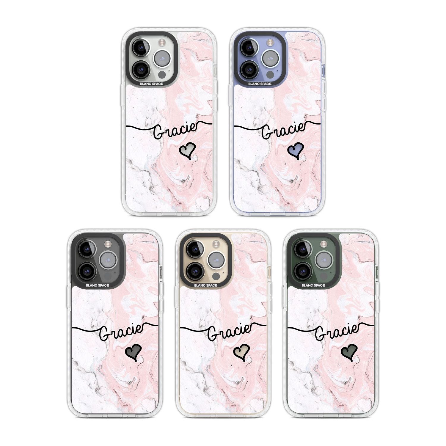 Personalised Pink Marble