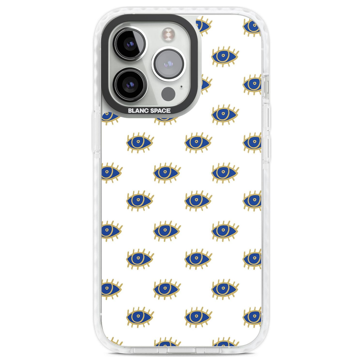 Gold Eyes Psychedelic Eyes Pattern Phone Case iPhone 13 Pro / Impact Case,iPhone 14 Pro / Impact Case,iPhone 15 Pro Max / Impact Case,iPhone 15 Pro / Impact Case Blanc Space