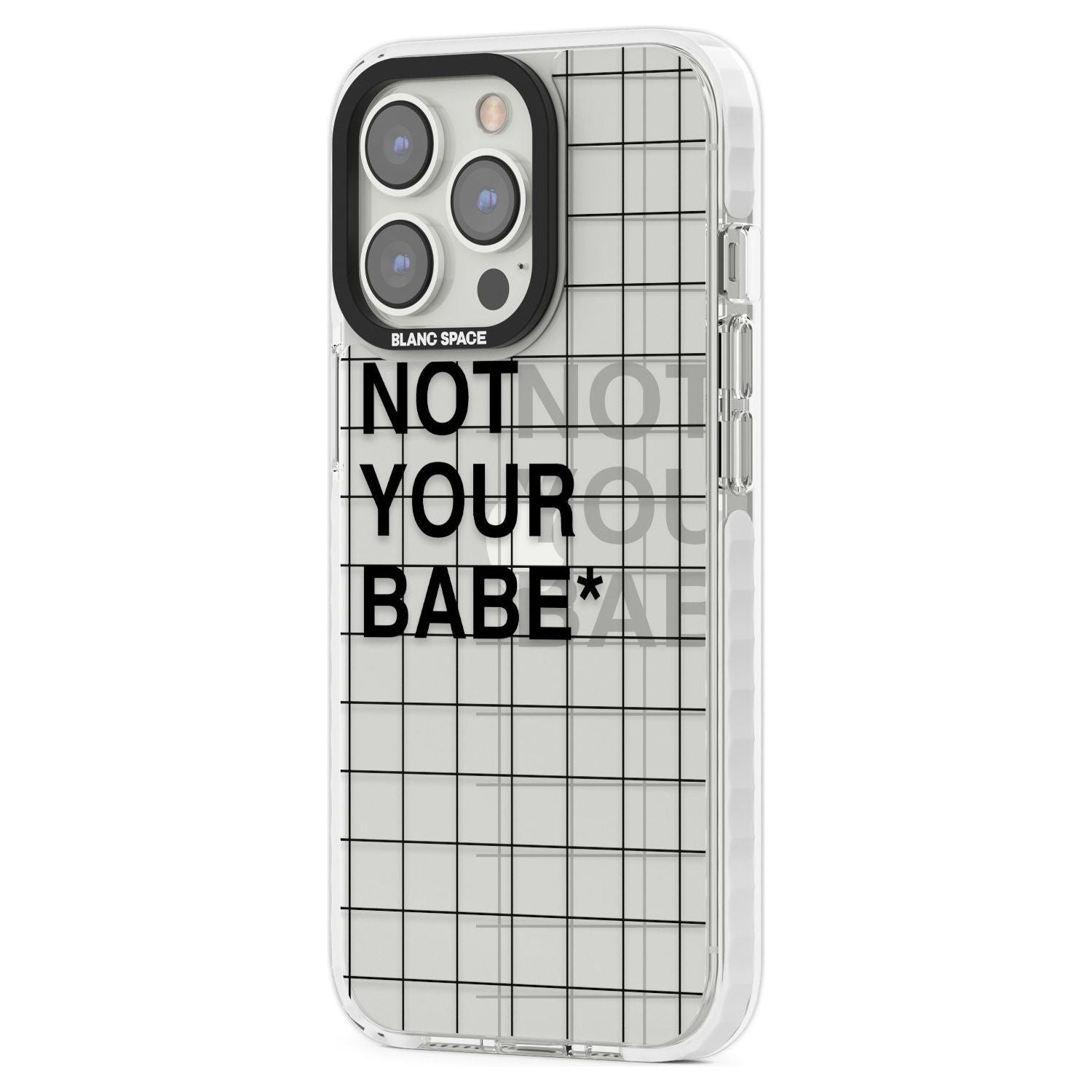Grid Pattern Not Your Babe Phone Case iPhone 15 Pro Max / Black Impact Case,iPhone 15 Plus / Black Impact Case,iPhone 15 Pro / Black Impact Case,iPhone 15 / Black Impact Case,iPhone 15 Pro Max / Impact Case,iPhone 15 Plus / Impact Case,iPhone 15 Pro / Impact Case,iPhone 15 / Impact Case,iPhone 15 Pro Max / Magsafe Black Impact Case,iPhone 15 Plus / Magsafe Black Impact Case,iPhone 15 Pro / Magsafe Black Impact Case,iPhone 15 / Magsafe Black Impact Case,iPhone 14 Pro Max / Black Impact Case,iPhone 14 Plus /