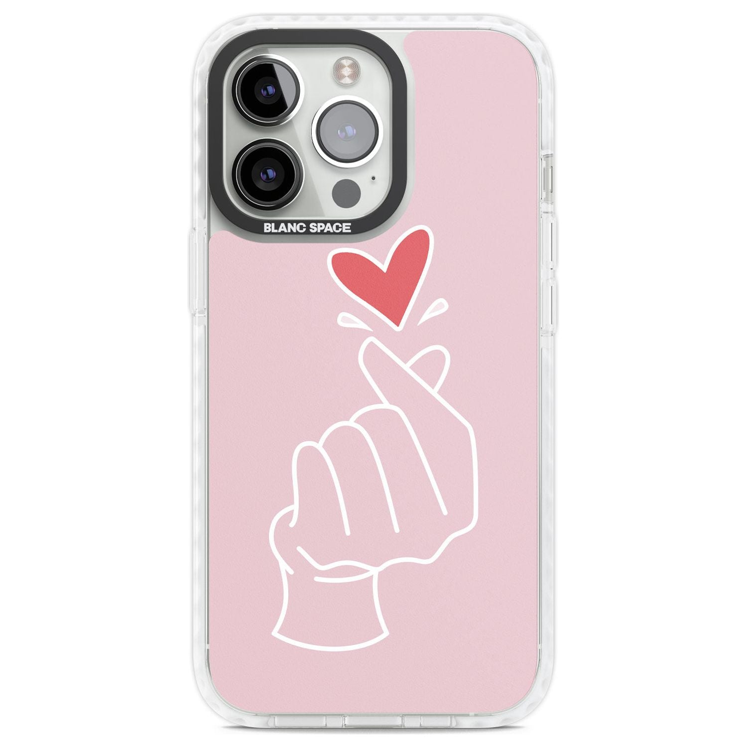 Pink Heart Hand