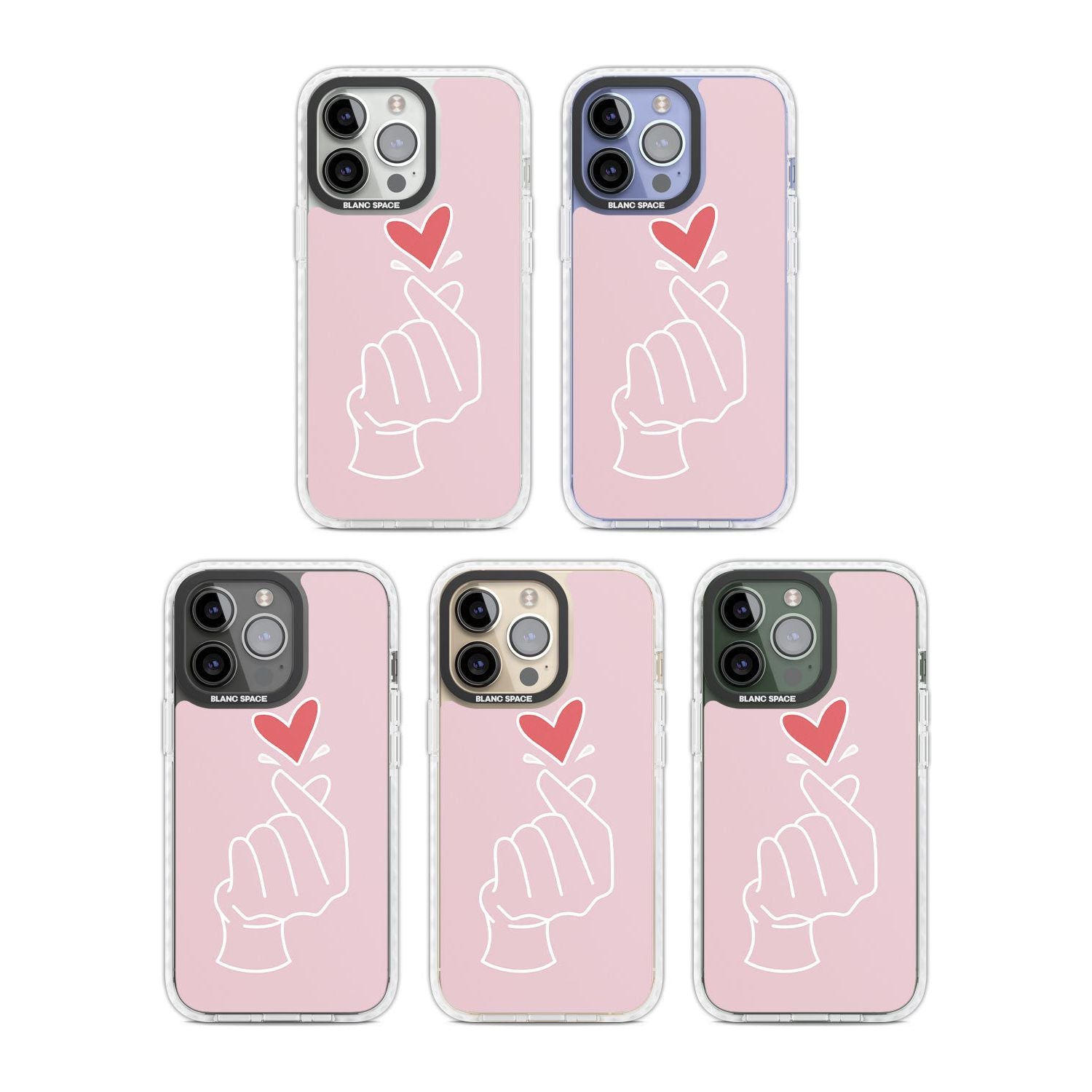 Pink Heart Hand