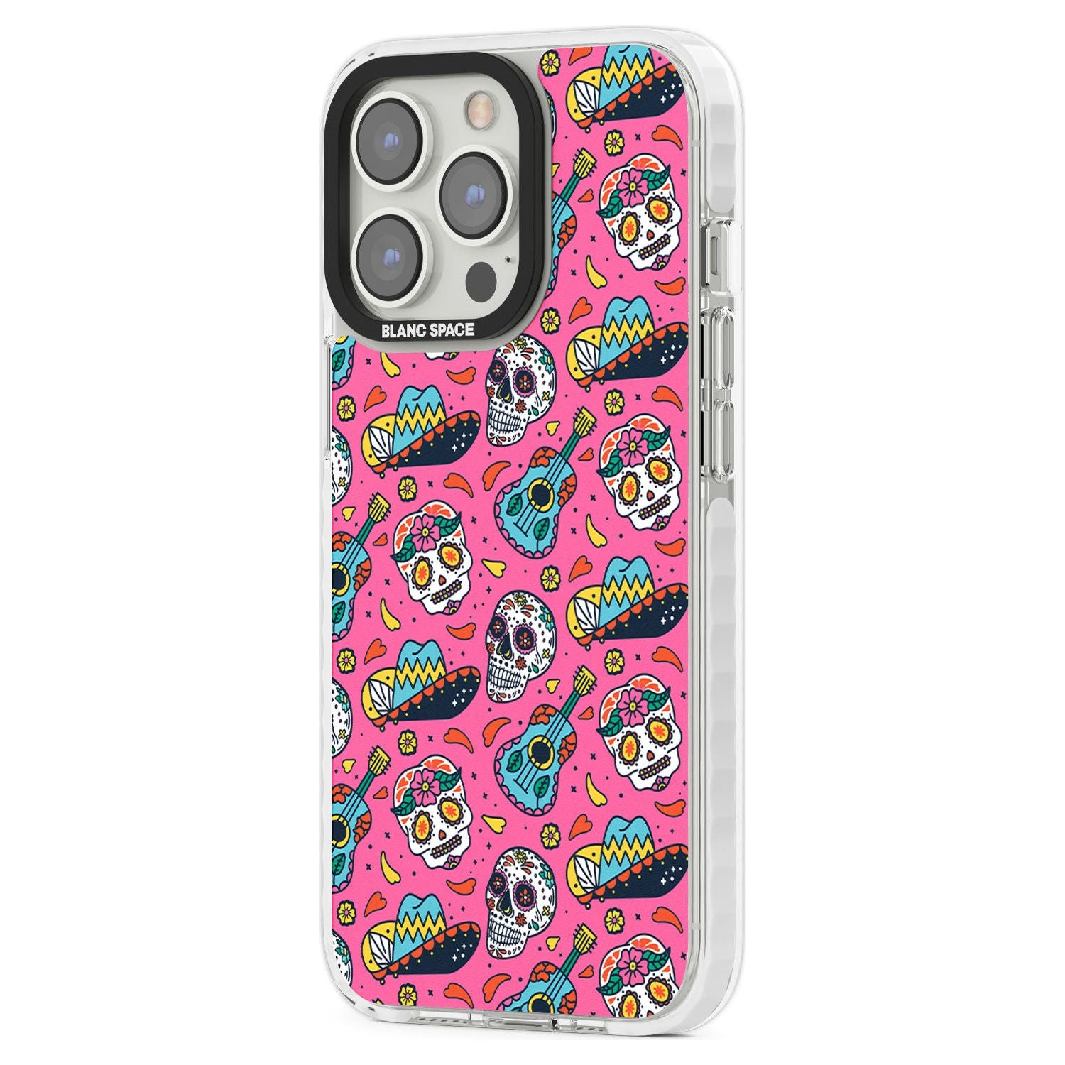 Pink Day Of The Dead Pattern