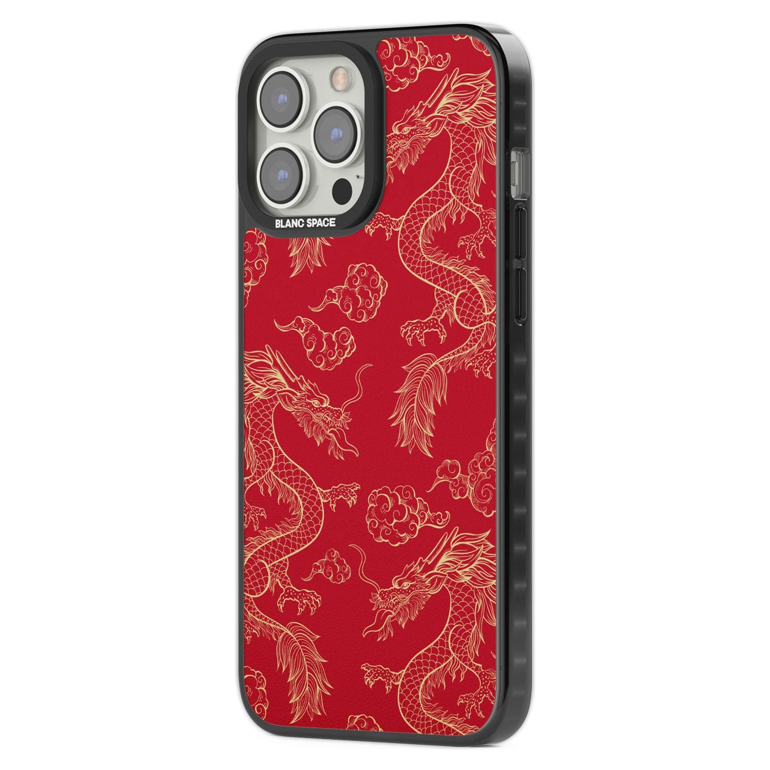 Red And Gold Dragon Pattern