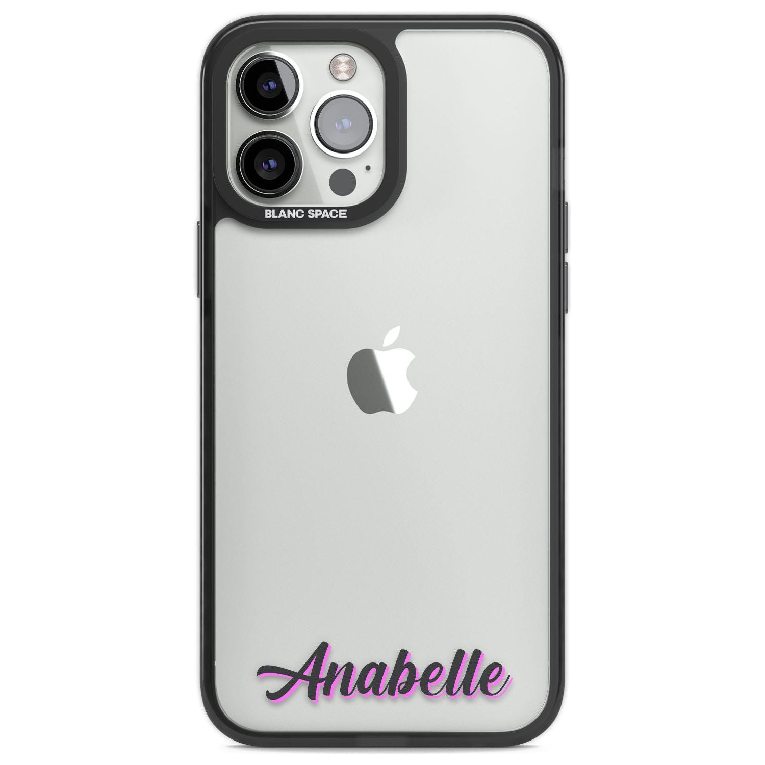Personalised Clear Text 2B Custom Phone Case iPhone 13 Pro Max / Black Impact Case,iPhone 14 Pro Max / Black Impact Case Blanc Space