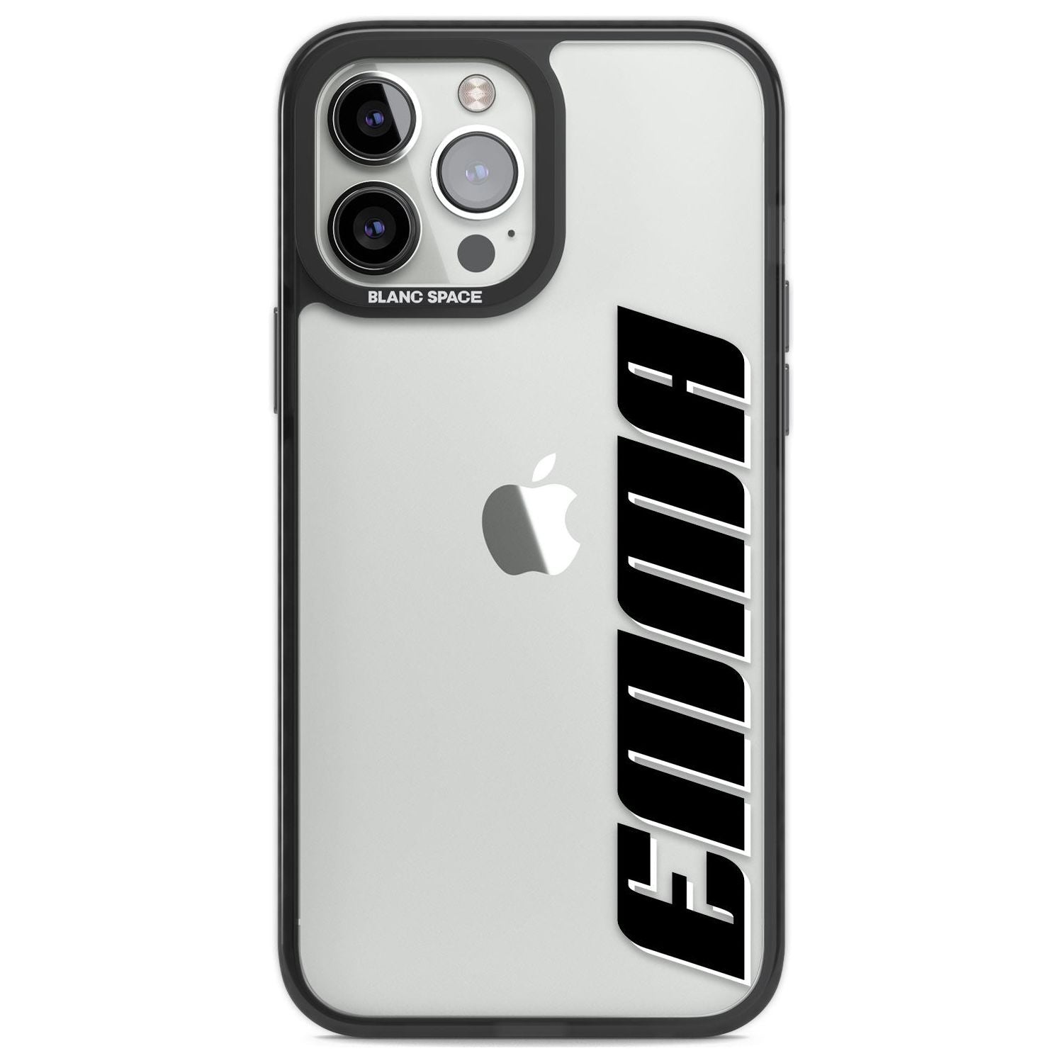 Personalised Clear Text 4A Custom Phone Case iPhone 13 Pro Max / Black Impact Case,iPhone 14 Pro Max / Black Impact Case Blanc Space