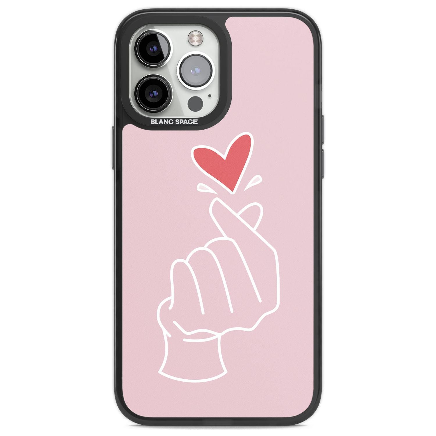 Pink Heart Hand