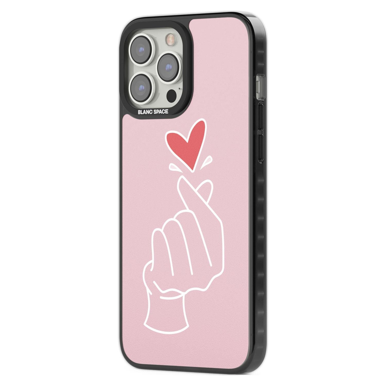 Pink Heart Hand