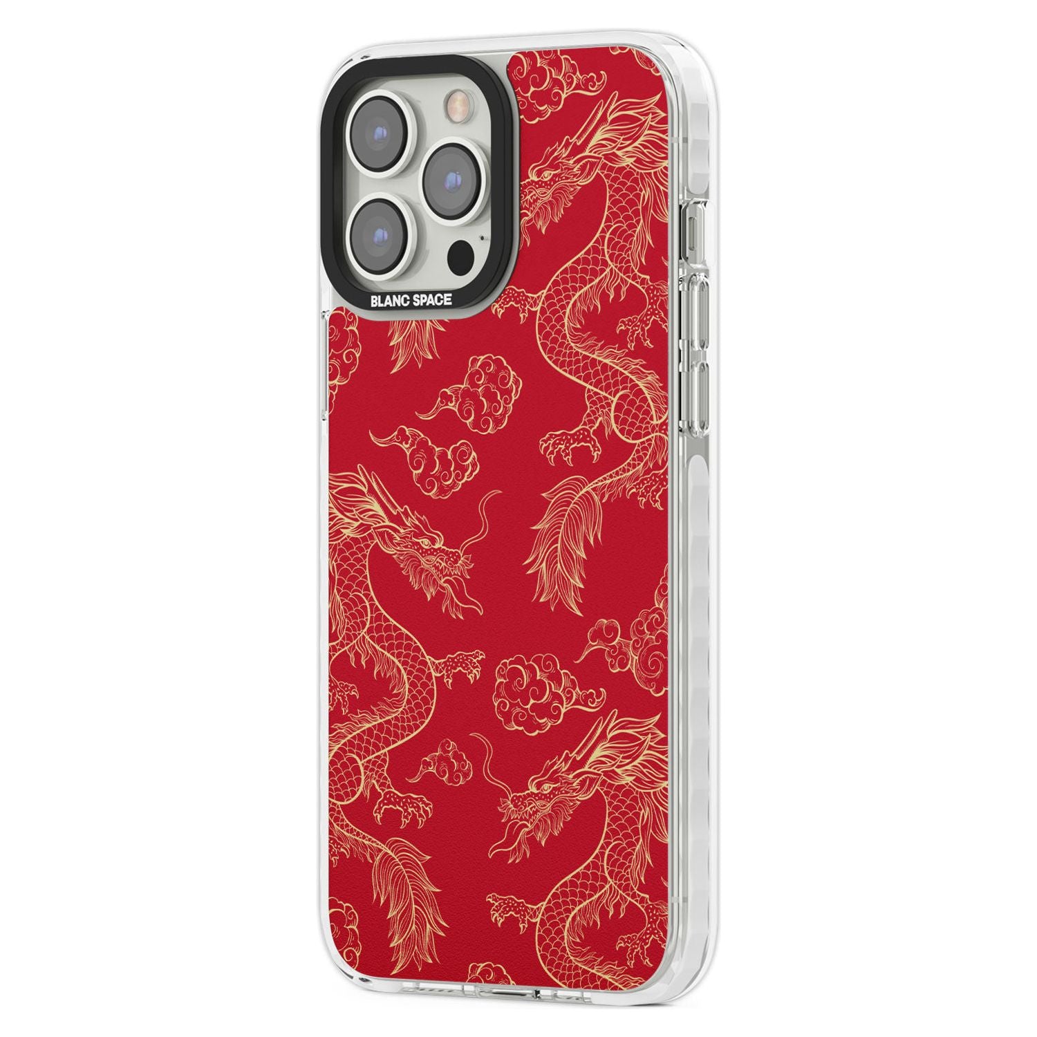 Red And Gold Dragon Pattern