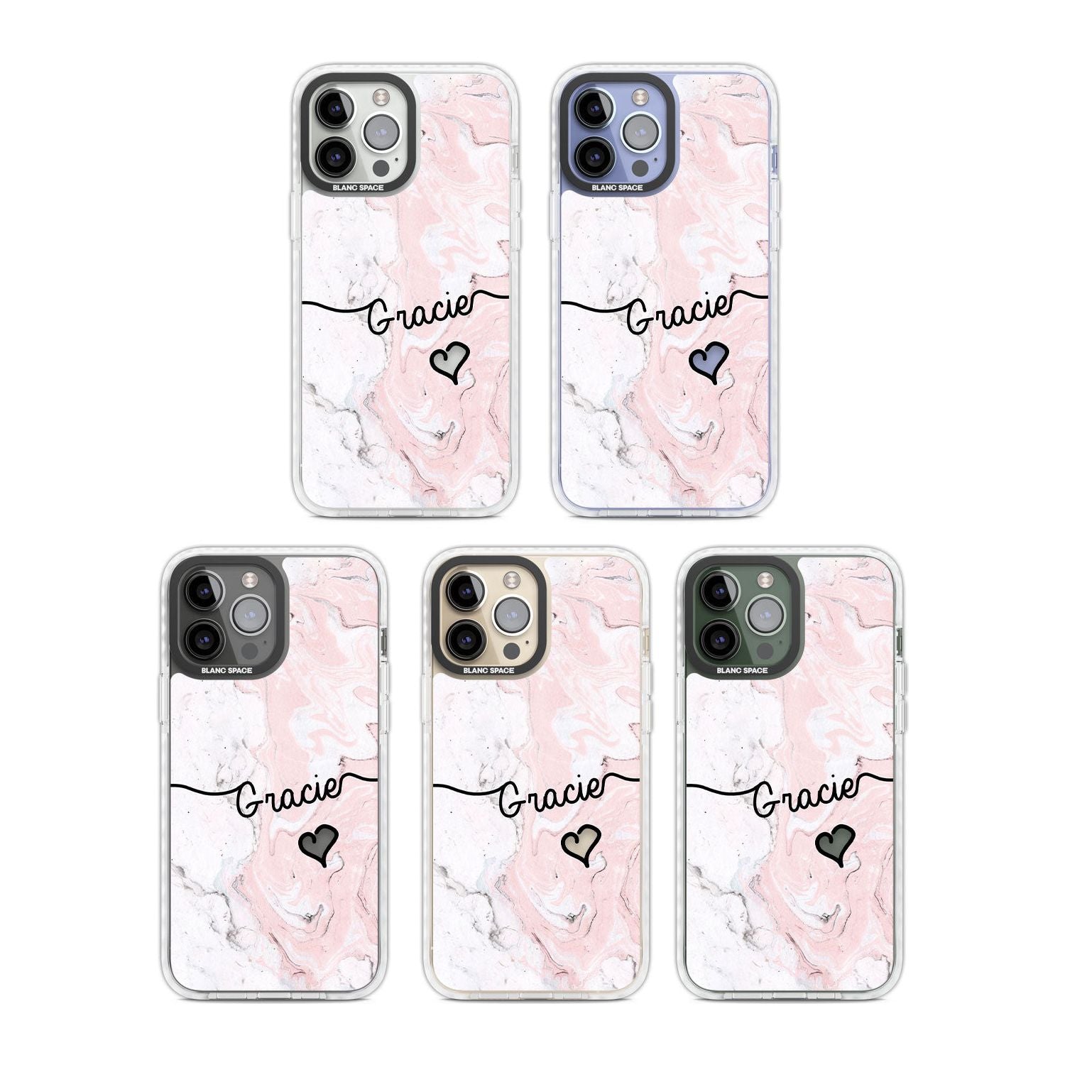 Personalised Pink Marble