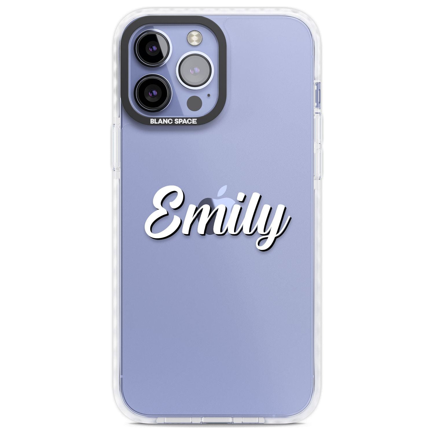 Personalised Clear Text 1B Custom Phone Case iPhone 13 Pro Max / Impact Case,iPhone 14 Pro Max / Impact Case Blanc Space