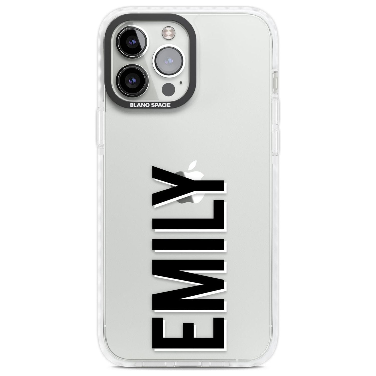 Personalised Clear Text 3A Custom Phone Case iPhone 13 Pro Max / Impact Case,iPhone 14 Pro Max / Impact Case Blanc Space