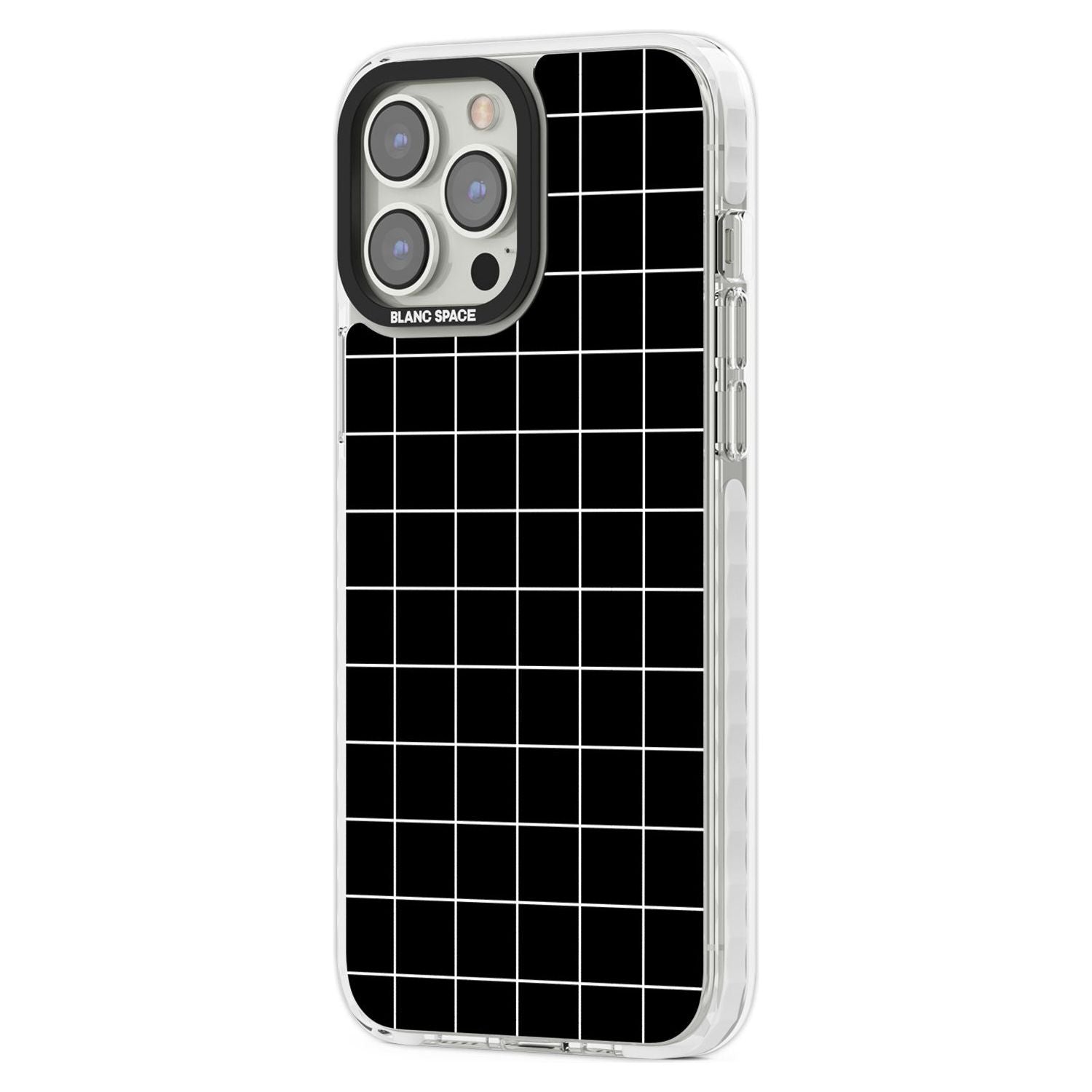 Minimalist Grid Pattern Black