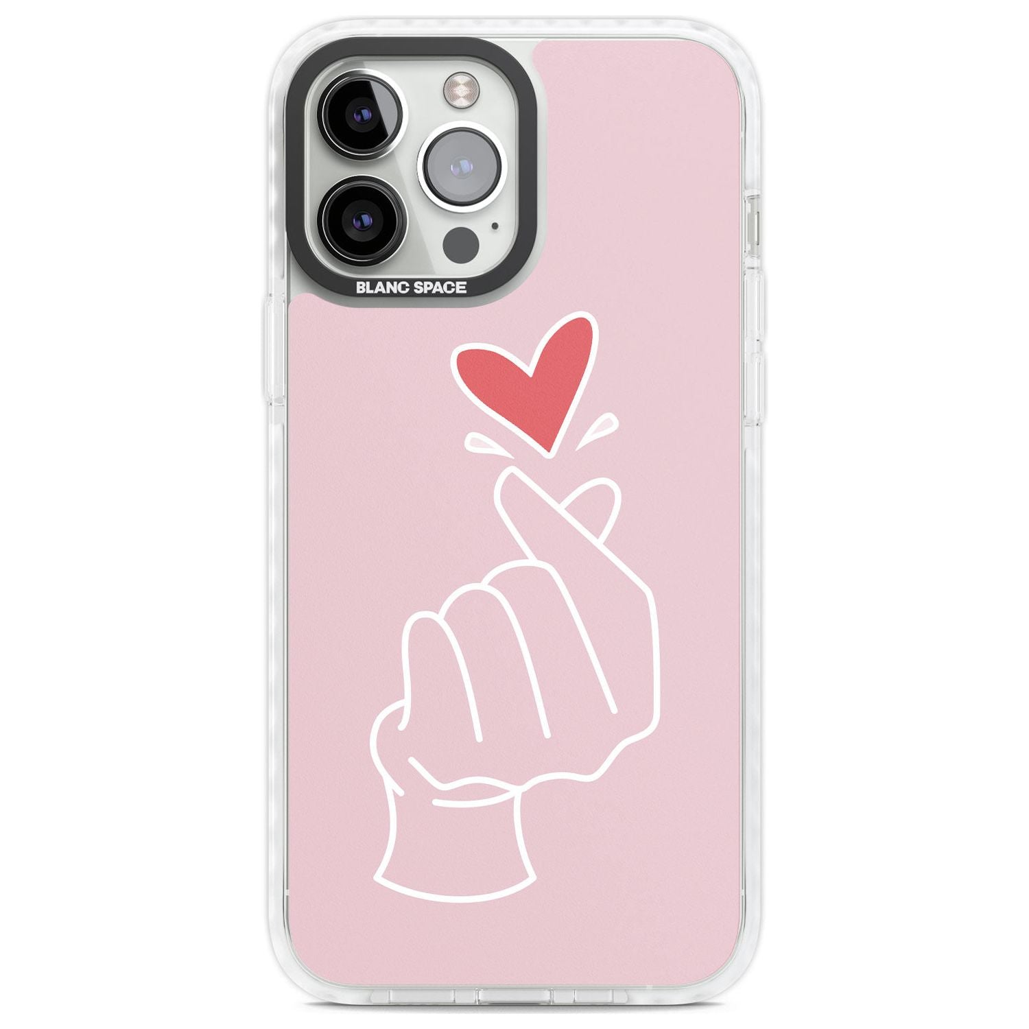 Pink Heart Hand