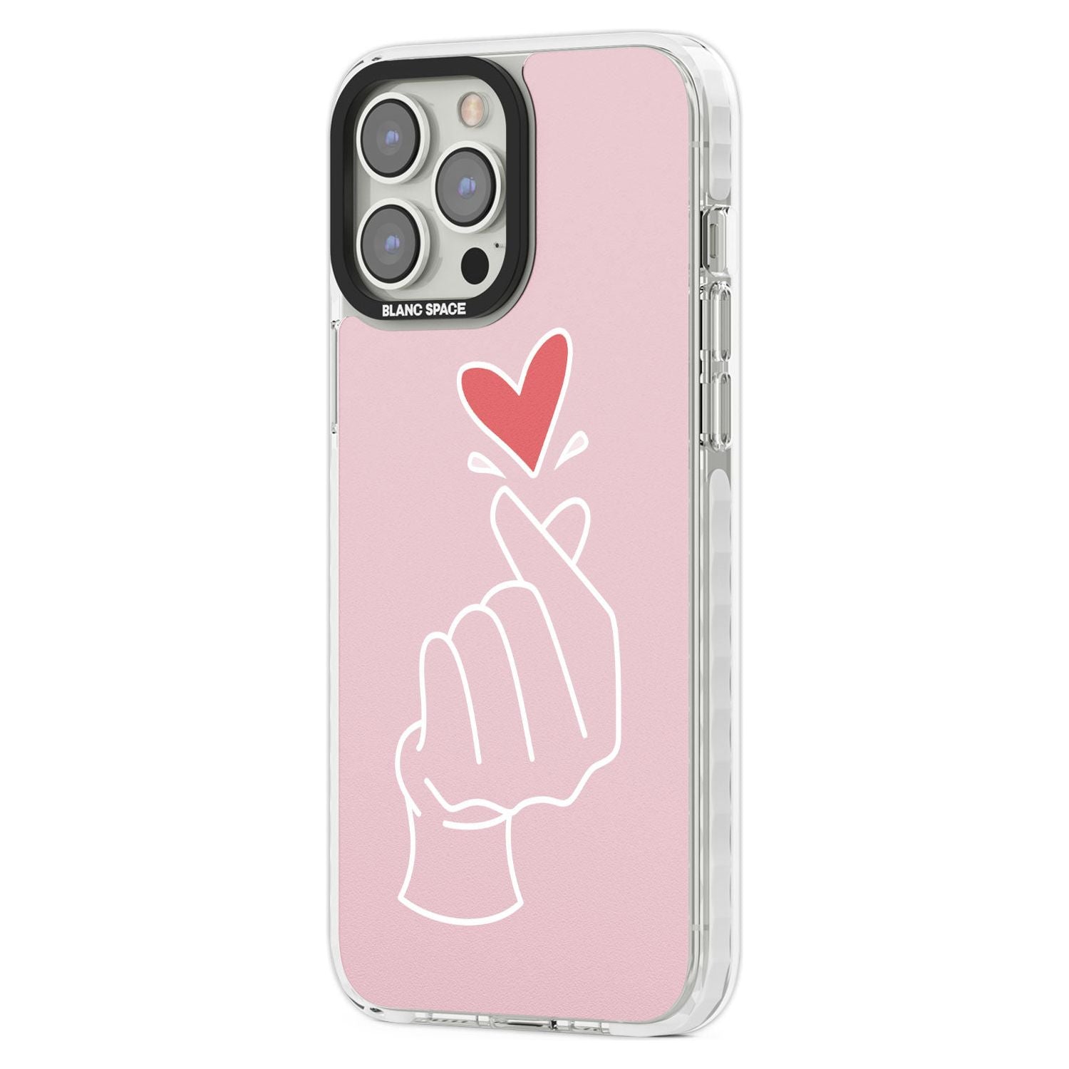 Pink Heart Hand