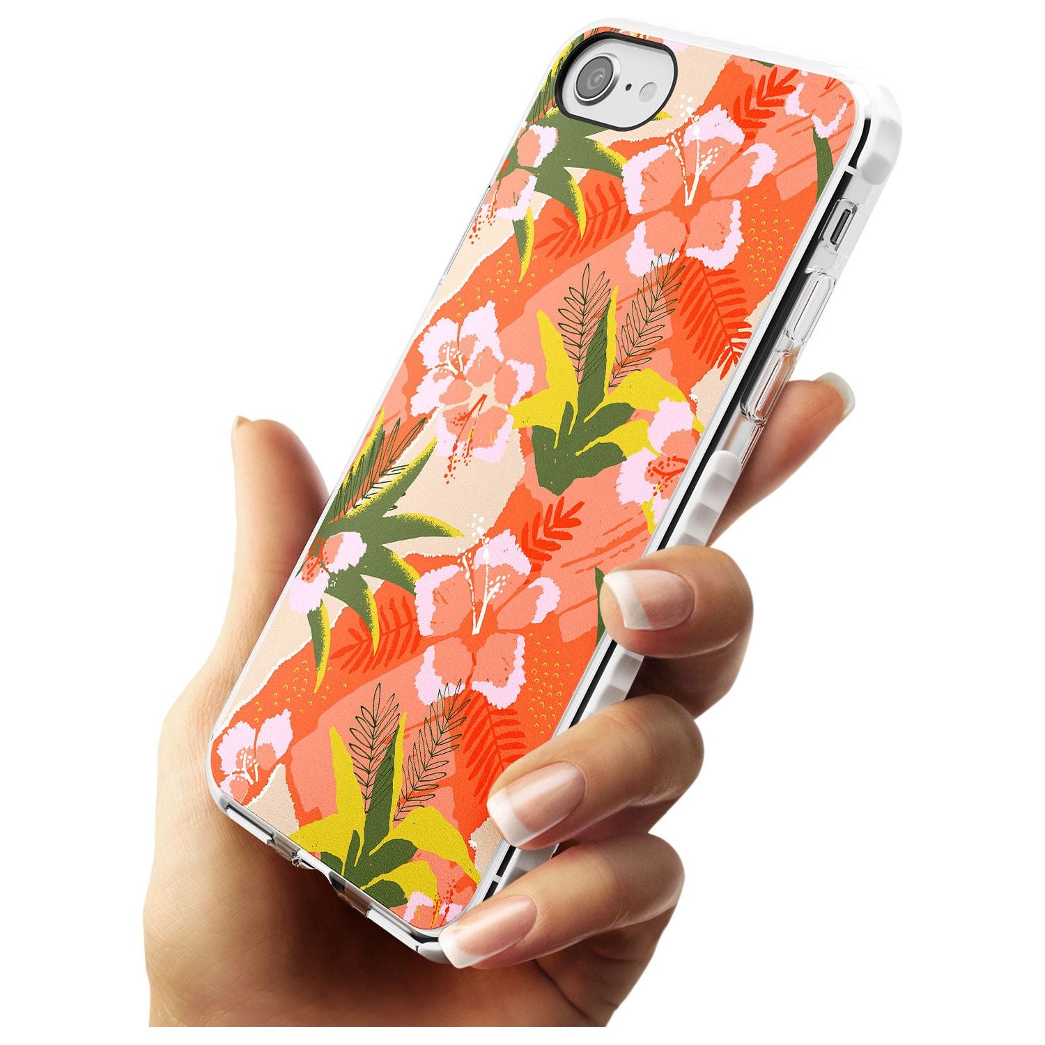 Hawaiian Flowers Abstract Pattern iPhone Case Phone Case - Case Warehouse