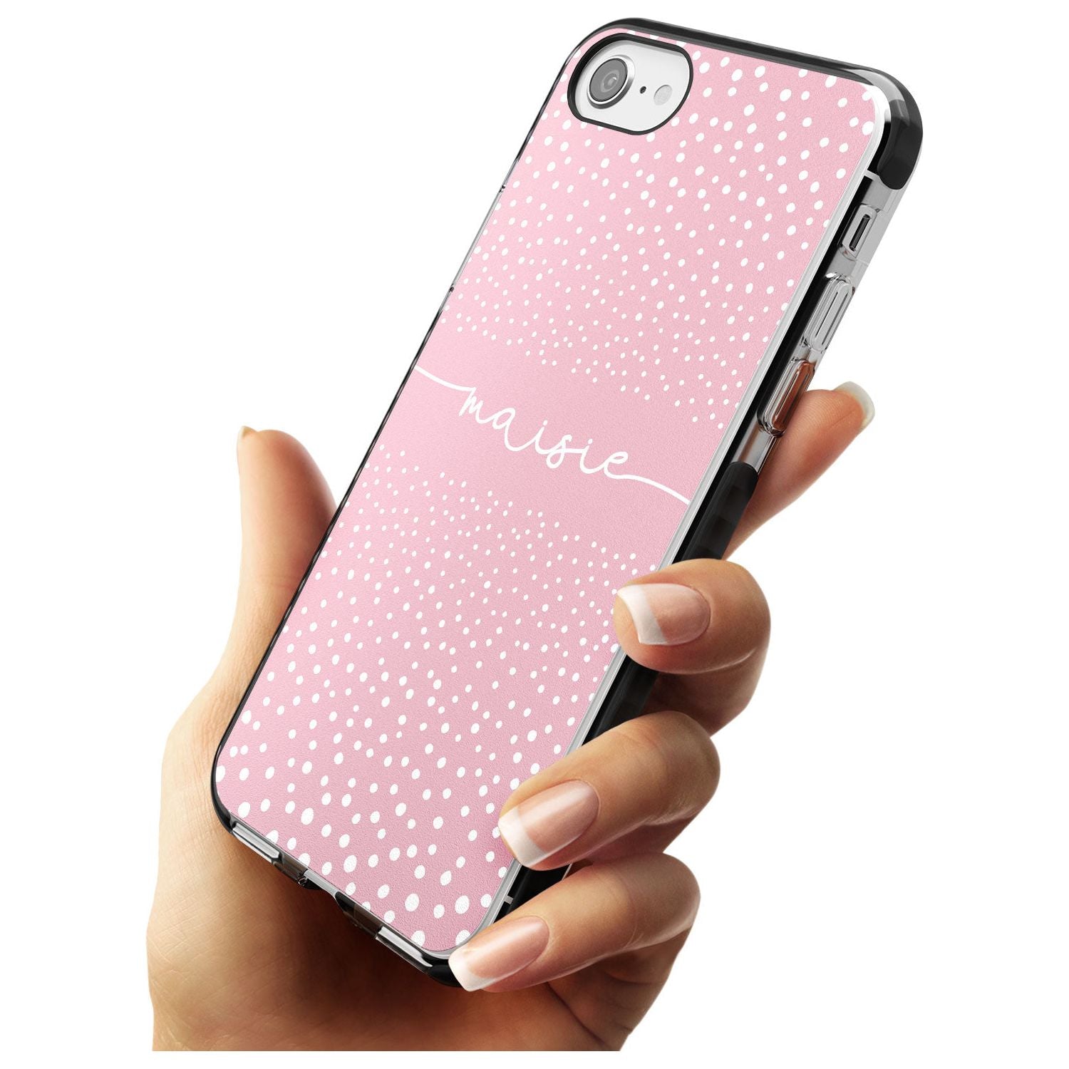 Custom Pink Dots iPhone Case Custom Phone Case - Case Warehouse