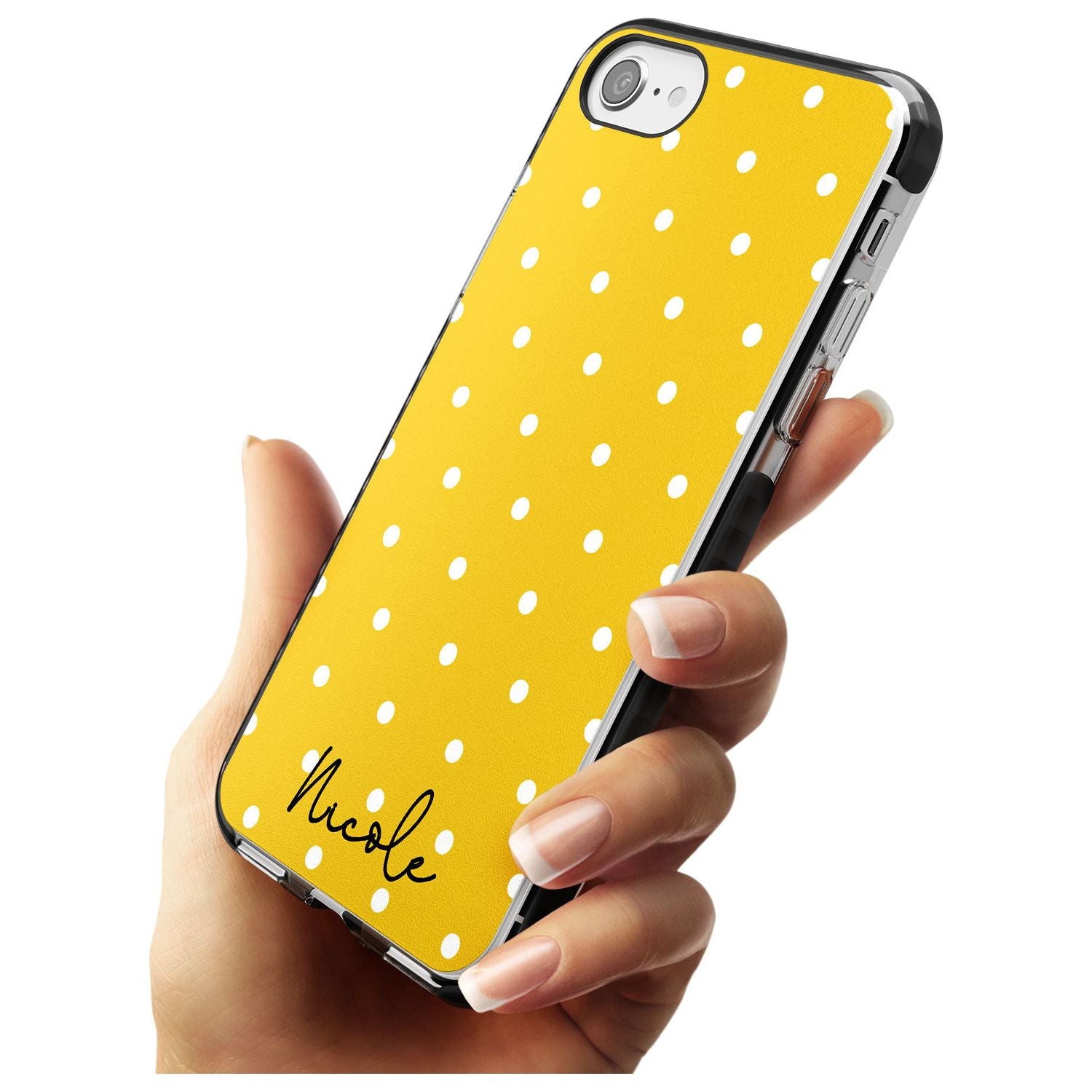 Custom Yellow Polka Dot iPhone Case Custom Phone Case - Case Warehouse
