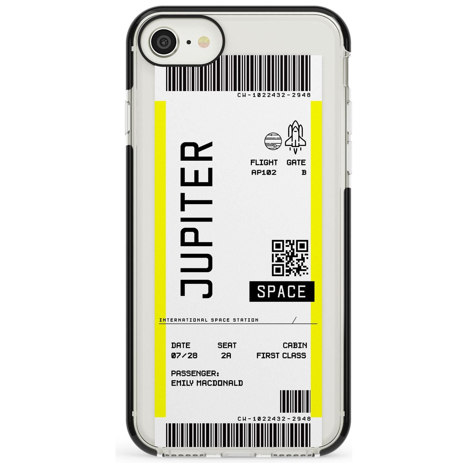 Jupiter Travel Ticket iPhone Case Black Impact Custom Phone Case - Case Warehouse
