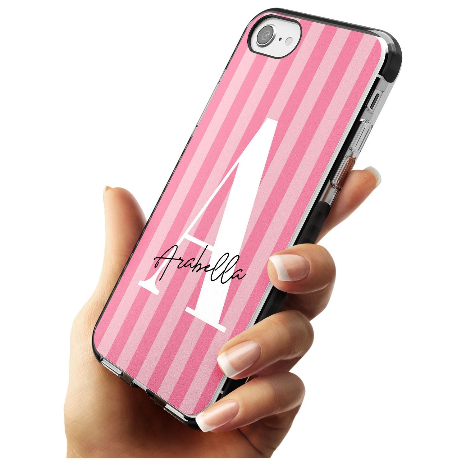 Pink on Pink Stripes iPhone Case Custom Phone Case - Case Warehouse