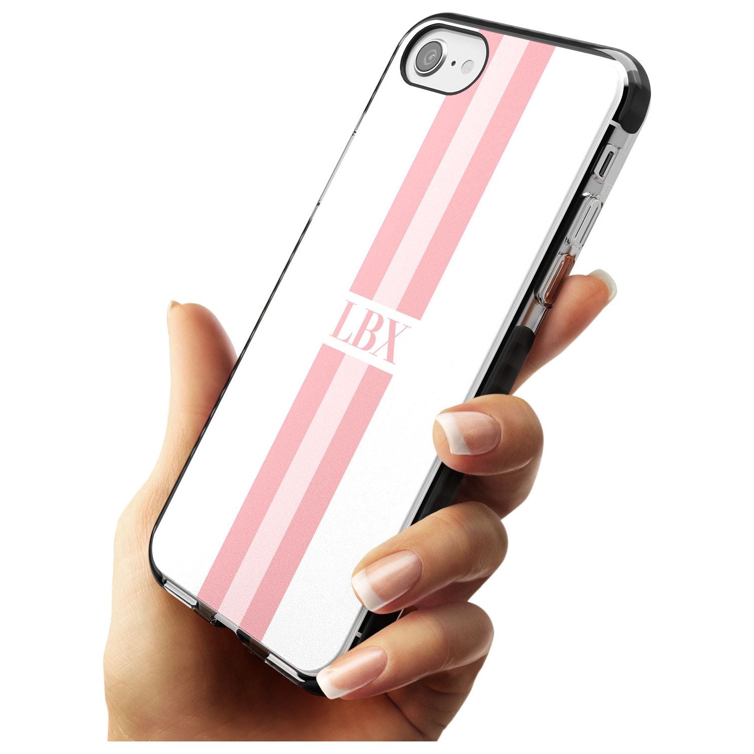Minimal Pink Stripes iPhone Case Custom Phone Case - Case Warehouse