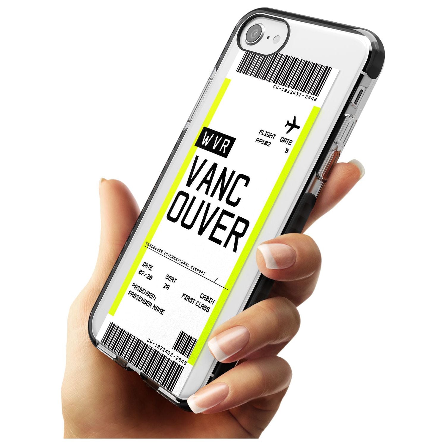 Vancouver Boarding Pass iPhone Case Custom Phone Case - Case Warehouse