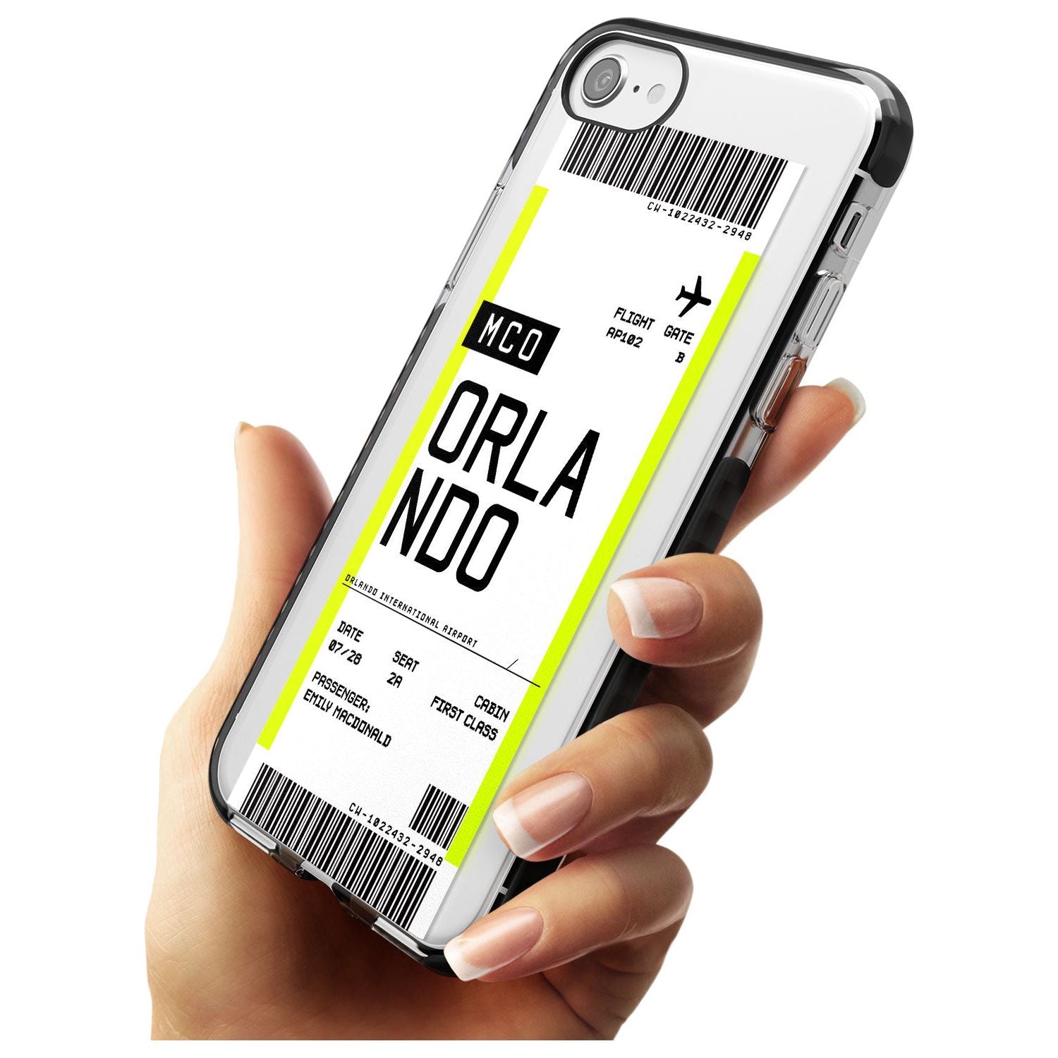 Orlando Boarding Pass iPhone Case Custom Phone Case - Case Warehouse