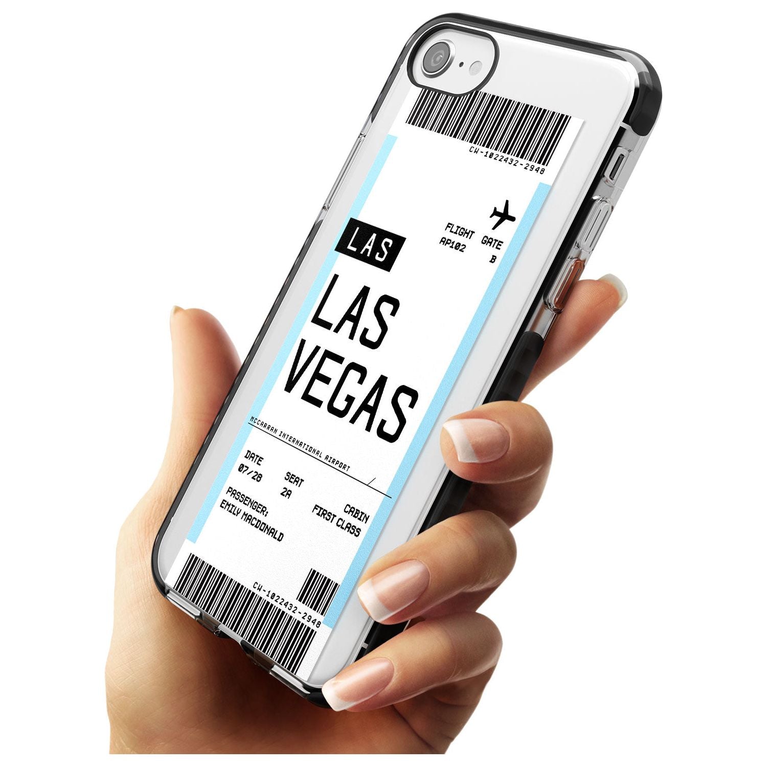 Las Vegas Boarding Pass iPhone Case Custom Phone Case - Case Warehouse