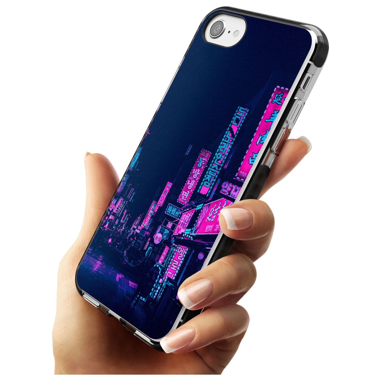 Pink & Turquoise - Neon Cities iPhone Case Phone Case - Case Warehouse