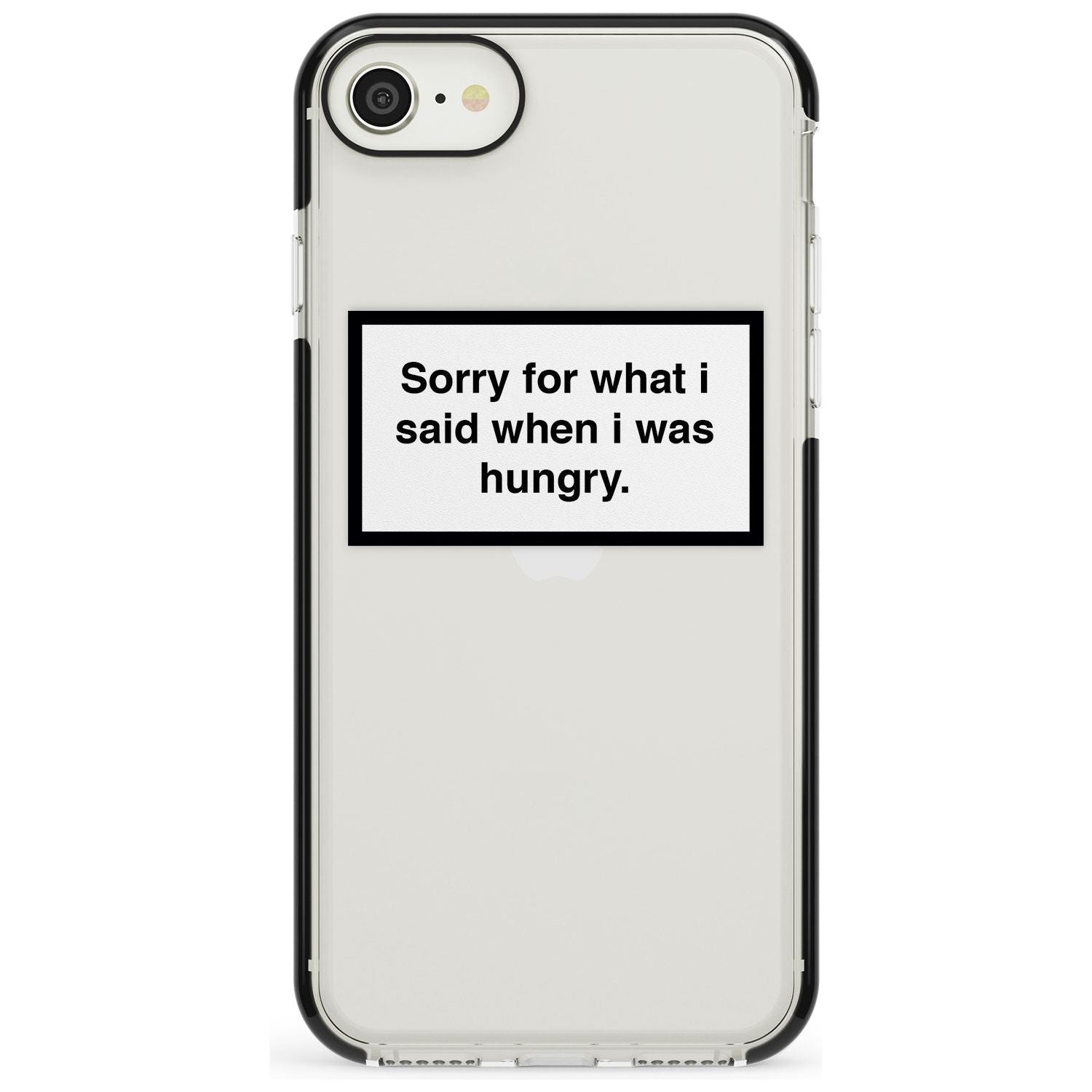 Sorry for what I said iPhone Case Black Impact Phone Case - Case Warehouse