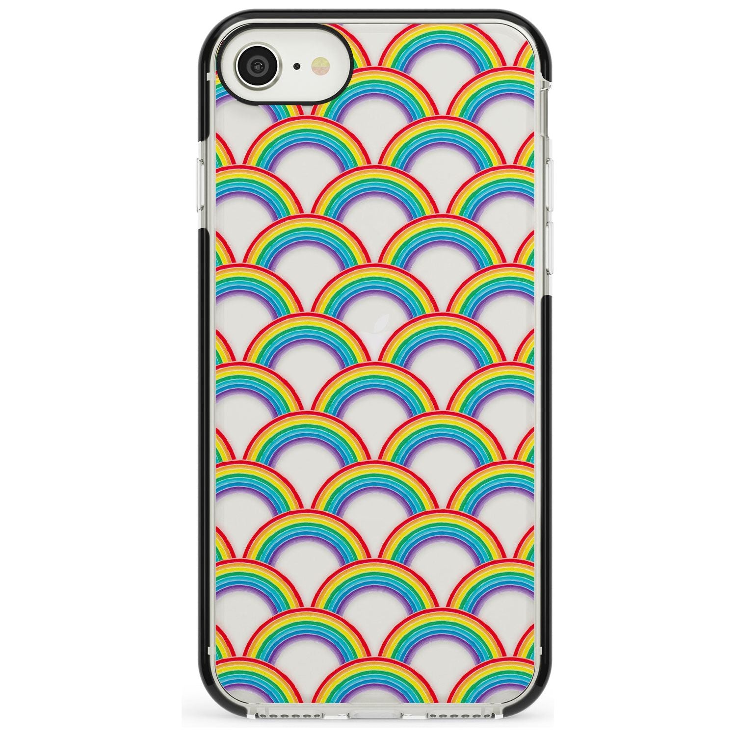 Somewhere over the rainbow Black Impact Phone Case for iPhone SE 8 7 Plus