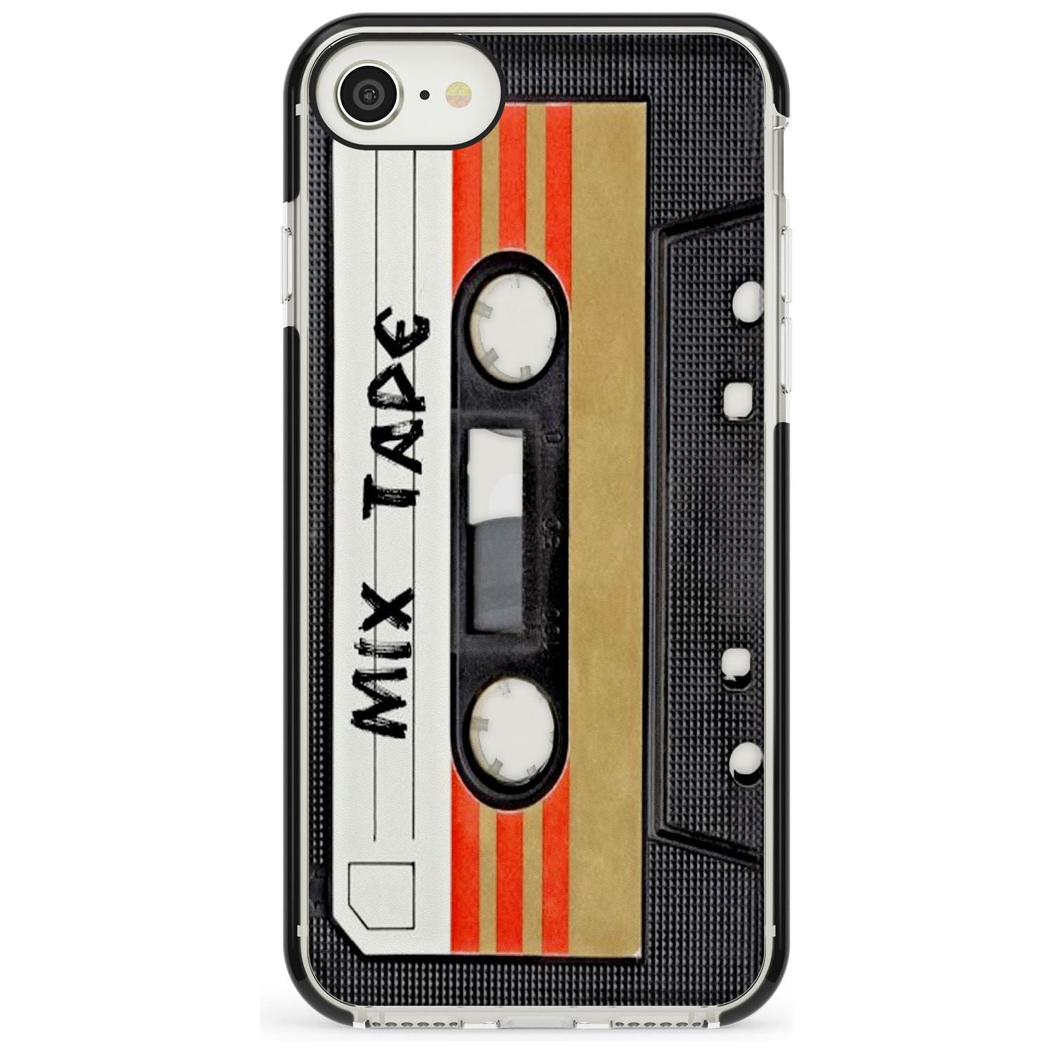 Retro Mix Tape iPhone Case Black Impact Phone Case - Case Warehouse